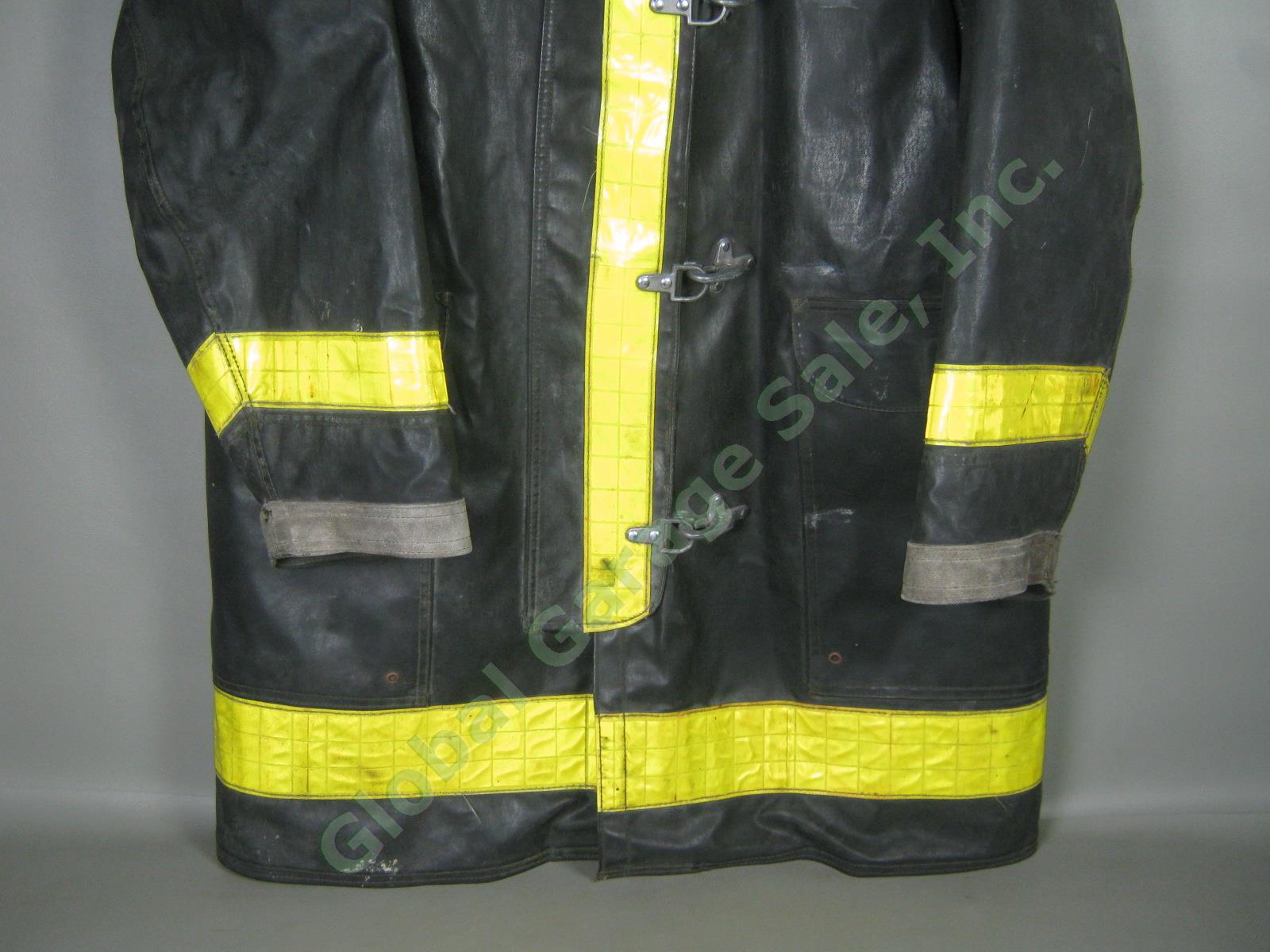 Vtg 1984 Essex Junction Vermont Fire Dept Winter Firefighter Jacket Coat Size 44 2