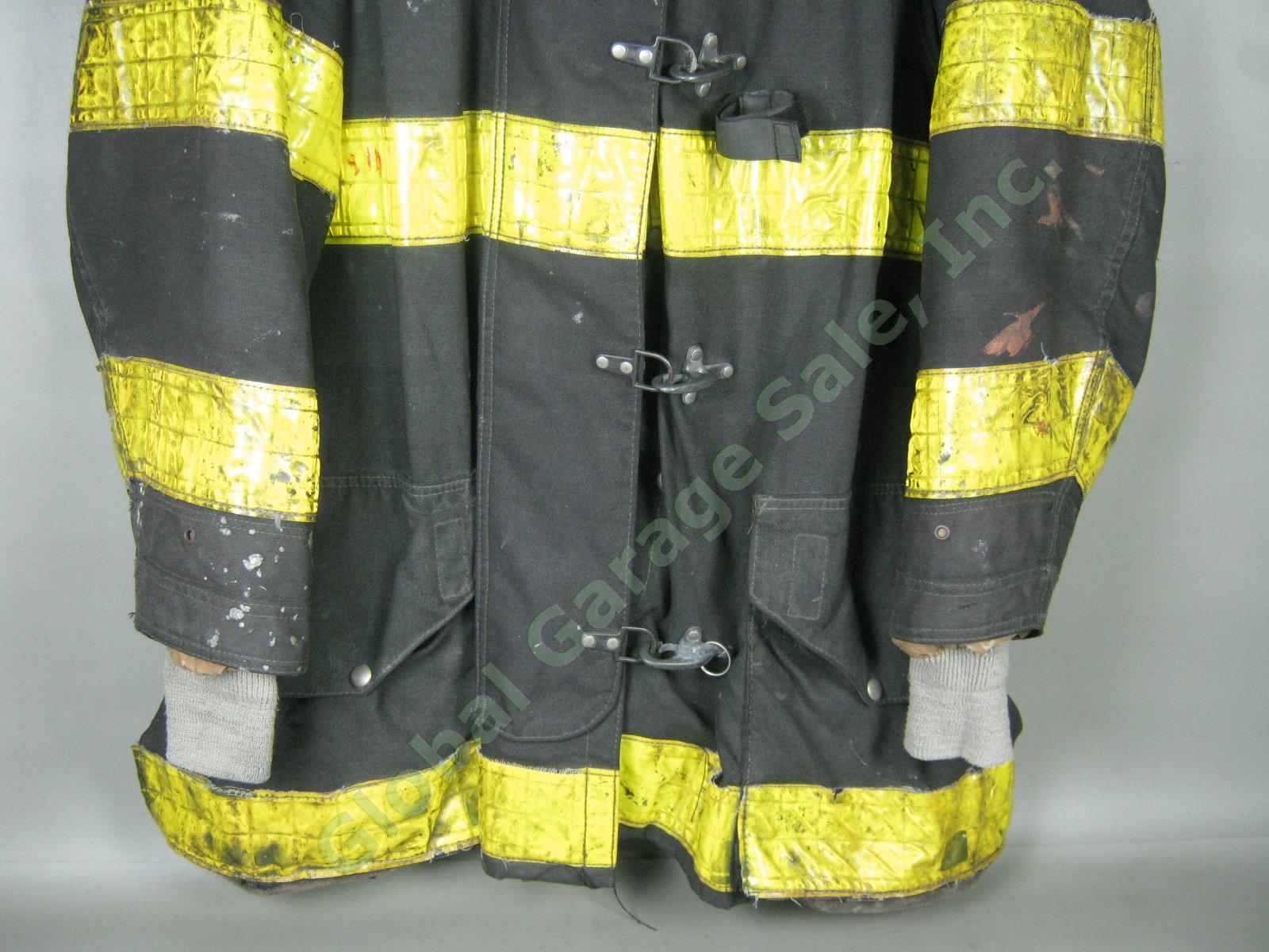 Vtg 1991 FDNY NY Fire Dept Bunker Turnout Firefighter Jacket Coat Cairns Size 42 2