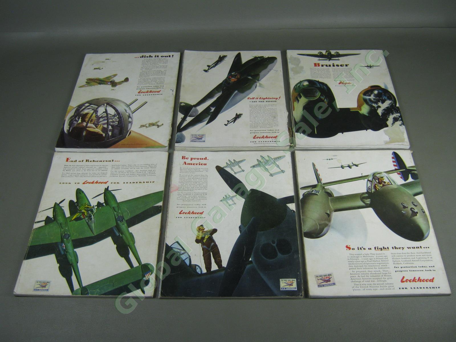 30 Vtg FLYING Aviation Magazine Lot 1942 1943 1944 1945 1946 1947 1948 WWII War 3