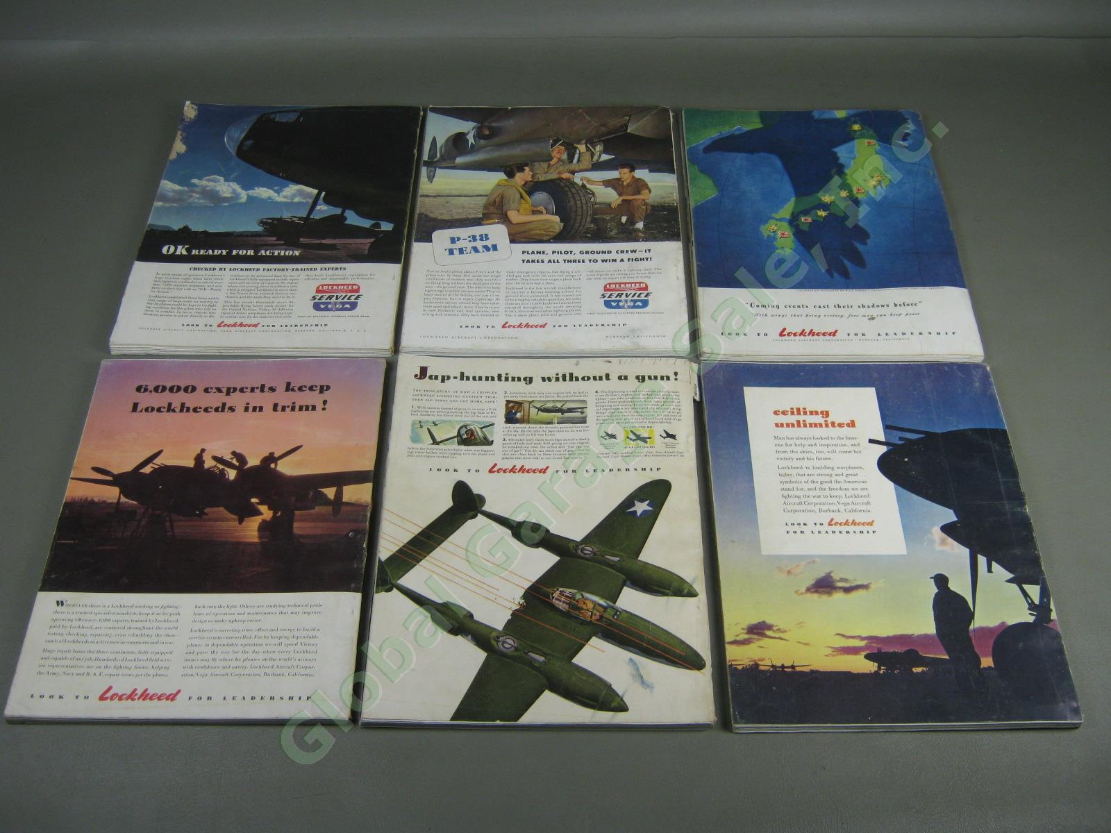 30 Vtg FLYING Aviation Magazine Lot 1942 1943 1944 1945 1946 1947 1948 WWII War 5