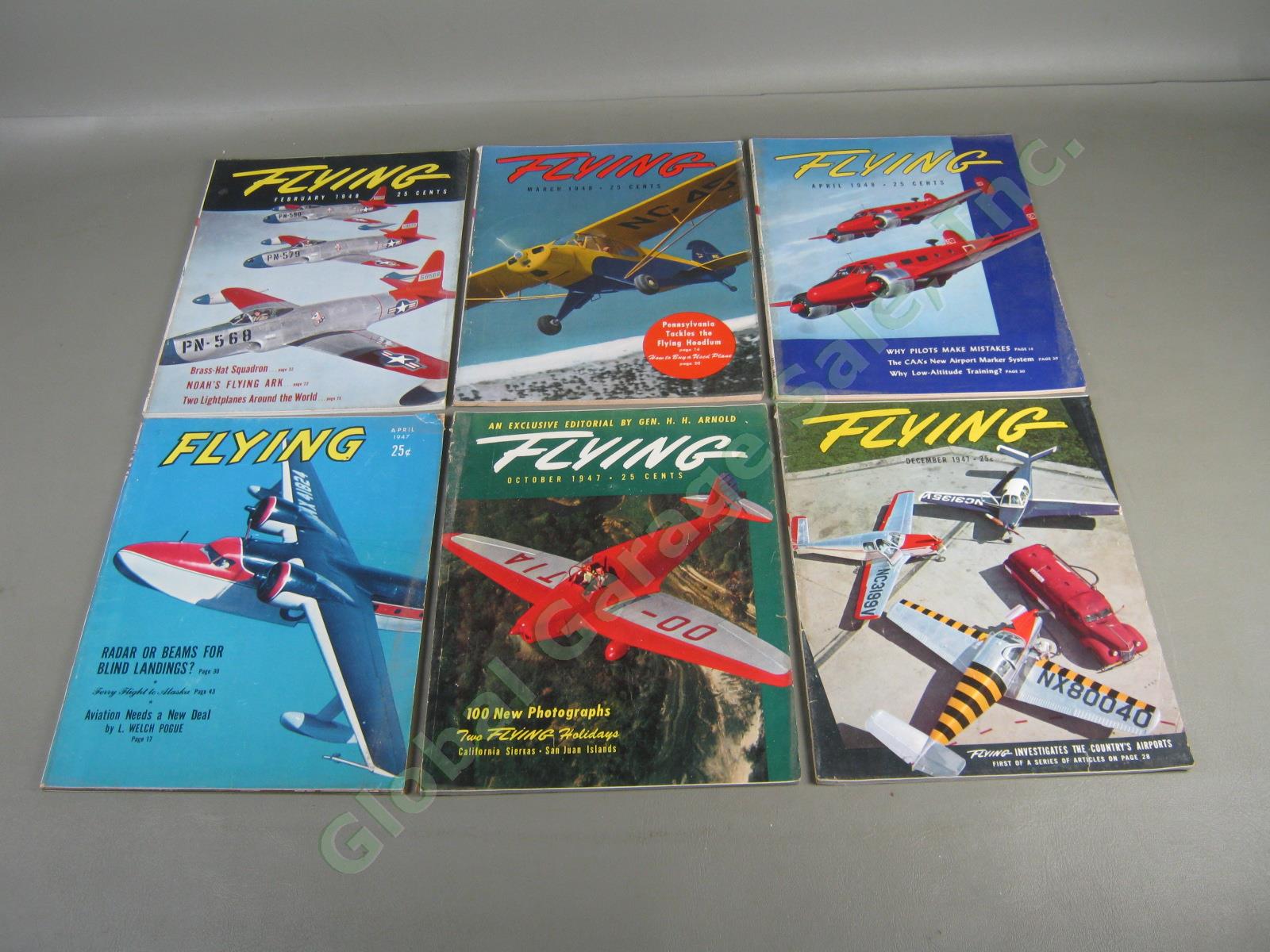 30 Vtg FLYING Aviation Magazine Lot 1942 1943 1944 1945 1946 1947 1948 WWII War 10