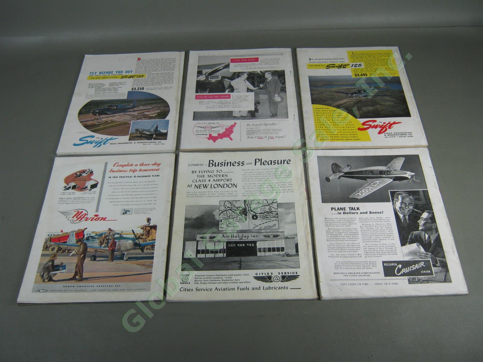 30 Vtg FLYING Aviation Magazine Lot 1942 1943 1944 1945 1946 1947 1948 WWII War 11