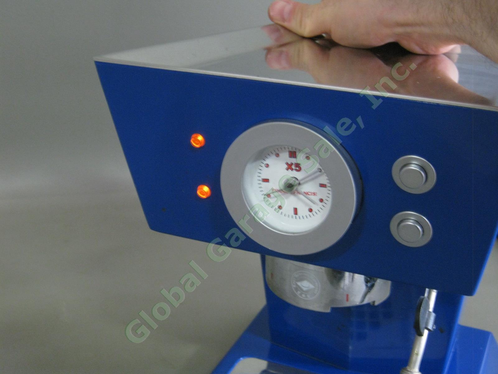 Royal Blue Francis X5 Espresso Maker Machine Tested Works Luca Trazzi Design NR! 2