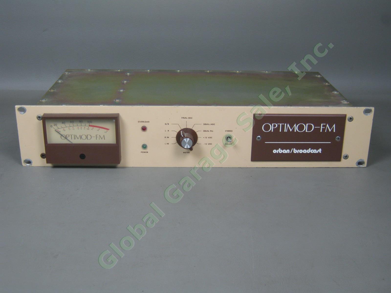 Vintage Orban 8000A Optimod-FM Rackmount Broadcast Audio Processor Radio Station