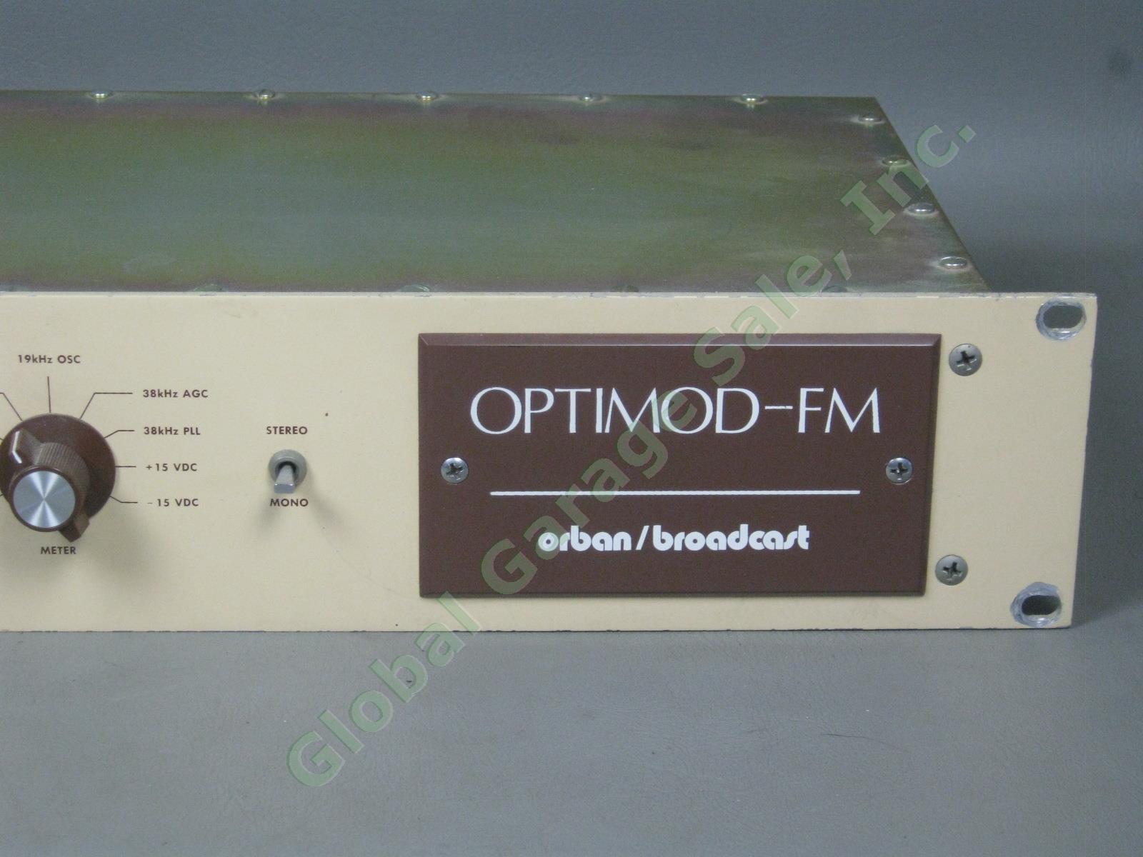 Vintage Orban 8000A Optimod-FM Rackmount Broadcast Audio Processor Radio Station 2