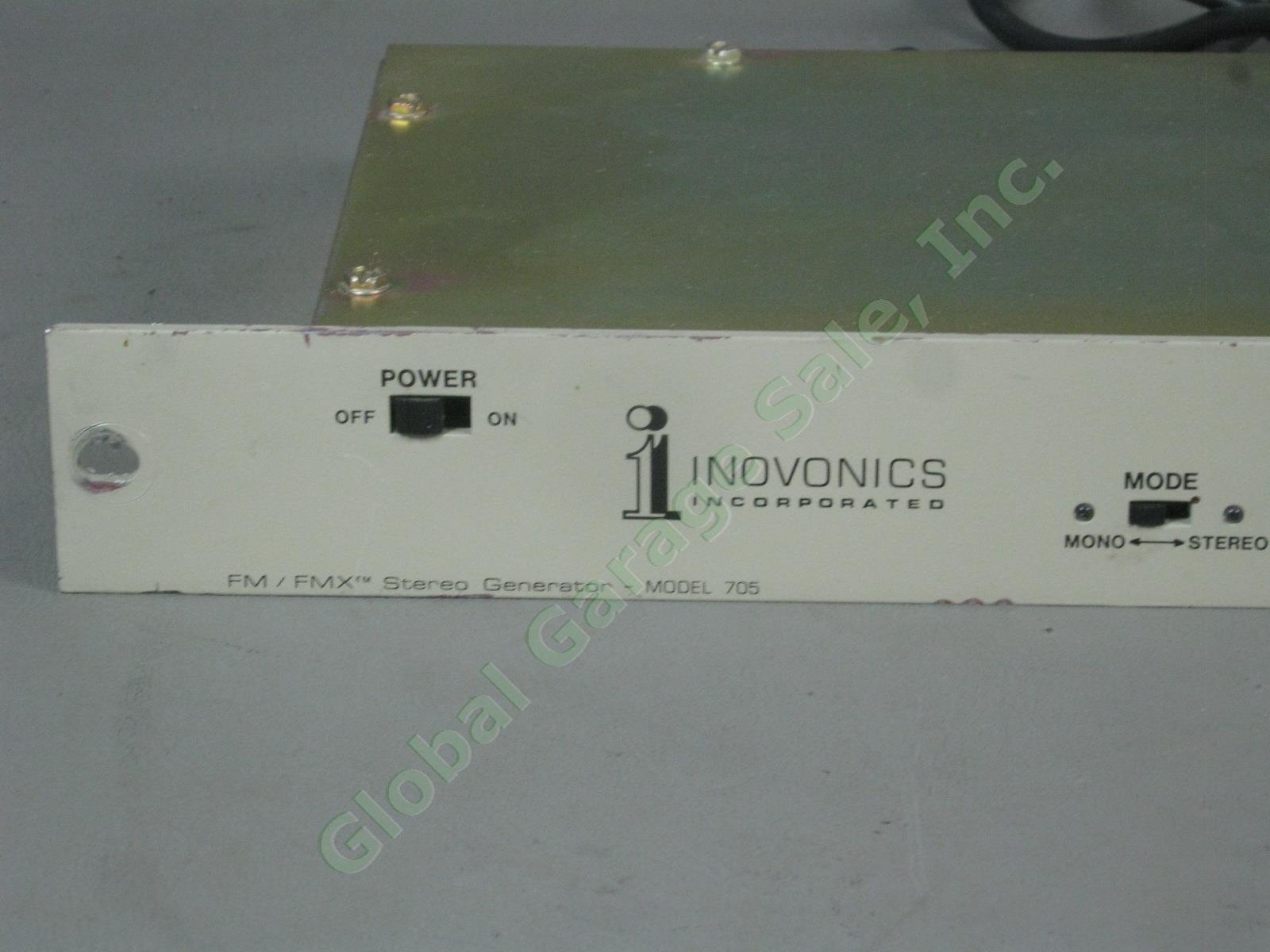 Inovonics Model 705 Rack Mount FM FMX Stereo Generator Radio Station Broadcast 1