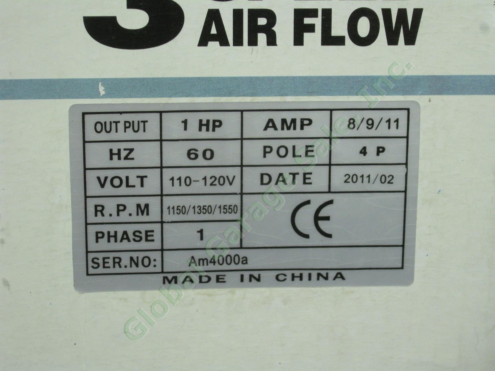 NOS Air Foxx 1HP 3 Speed Industrial Air Mover/Carpet Dryer Blower Fan 4000 CFM 4