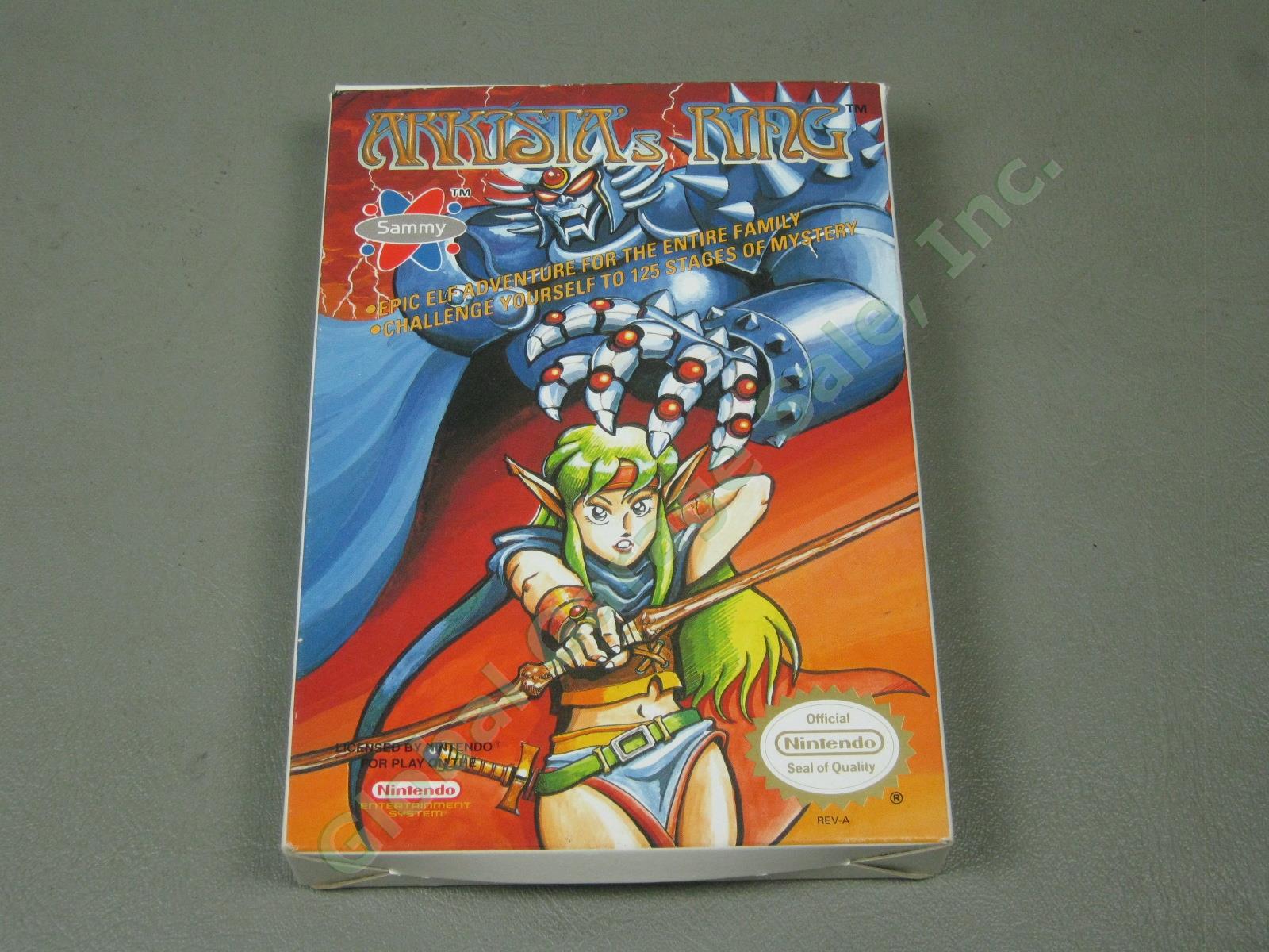 RARE Boxed Vtg 1989 Nintendo NES RPG Game Arkista