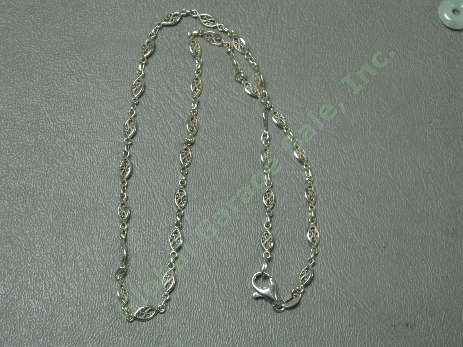 Sterling Silver Jewelry Lot Pearl Opal Amber Amethyst Citrine Pendants Earrings 14