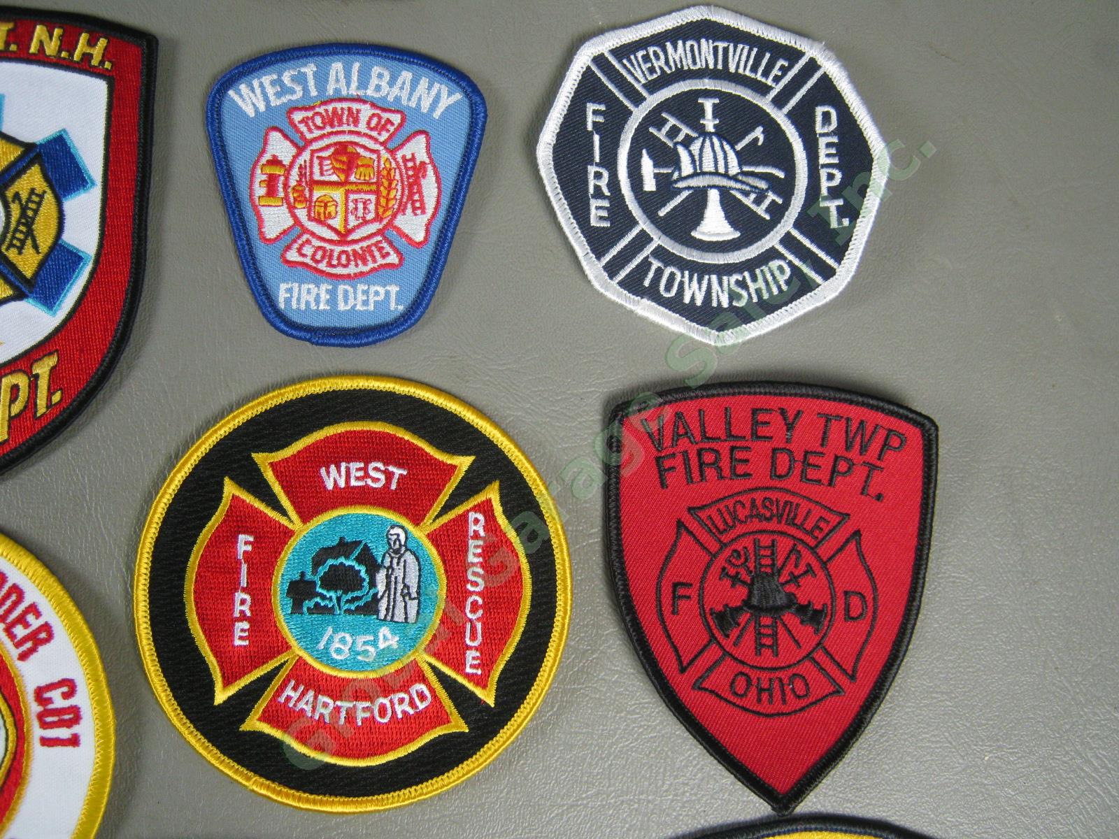 Huge Lot 47 New/Used Genuine Fire Dept Patches Virginia Ohio Florida MA CT TX NY 3