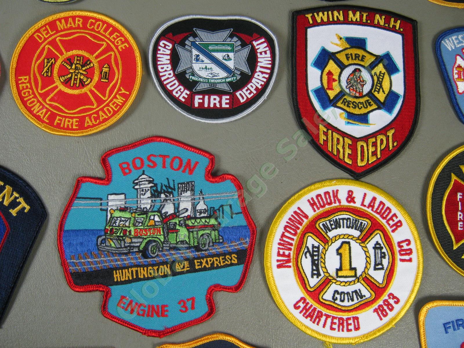 Huge Lot 47 New/Used Genuine Fire Dept Patches Virginia Ohio Florida MA CT TX NY 4