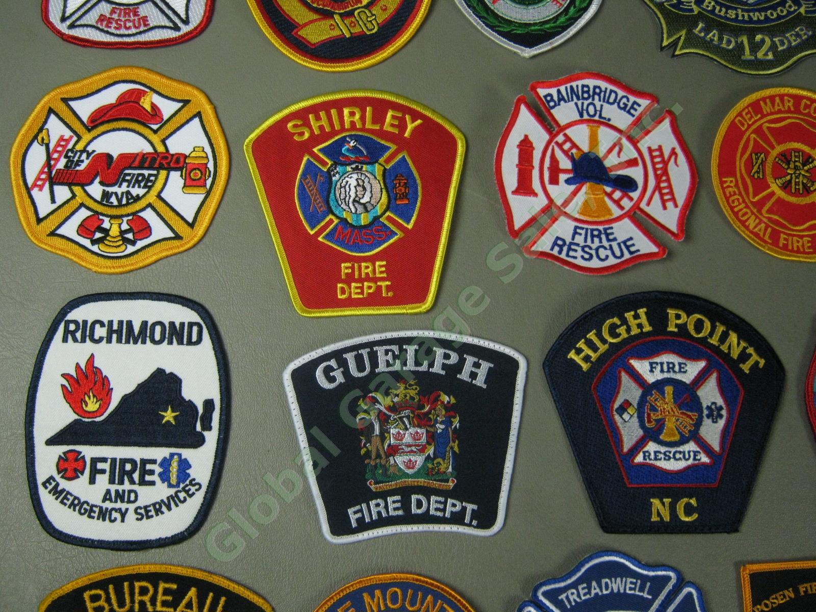 Huge Lot 47 New/Used Genuine Fire Dept Patches Virginia Ohio Florida MA CT TX NY 5