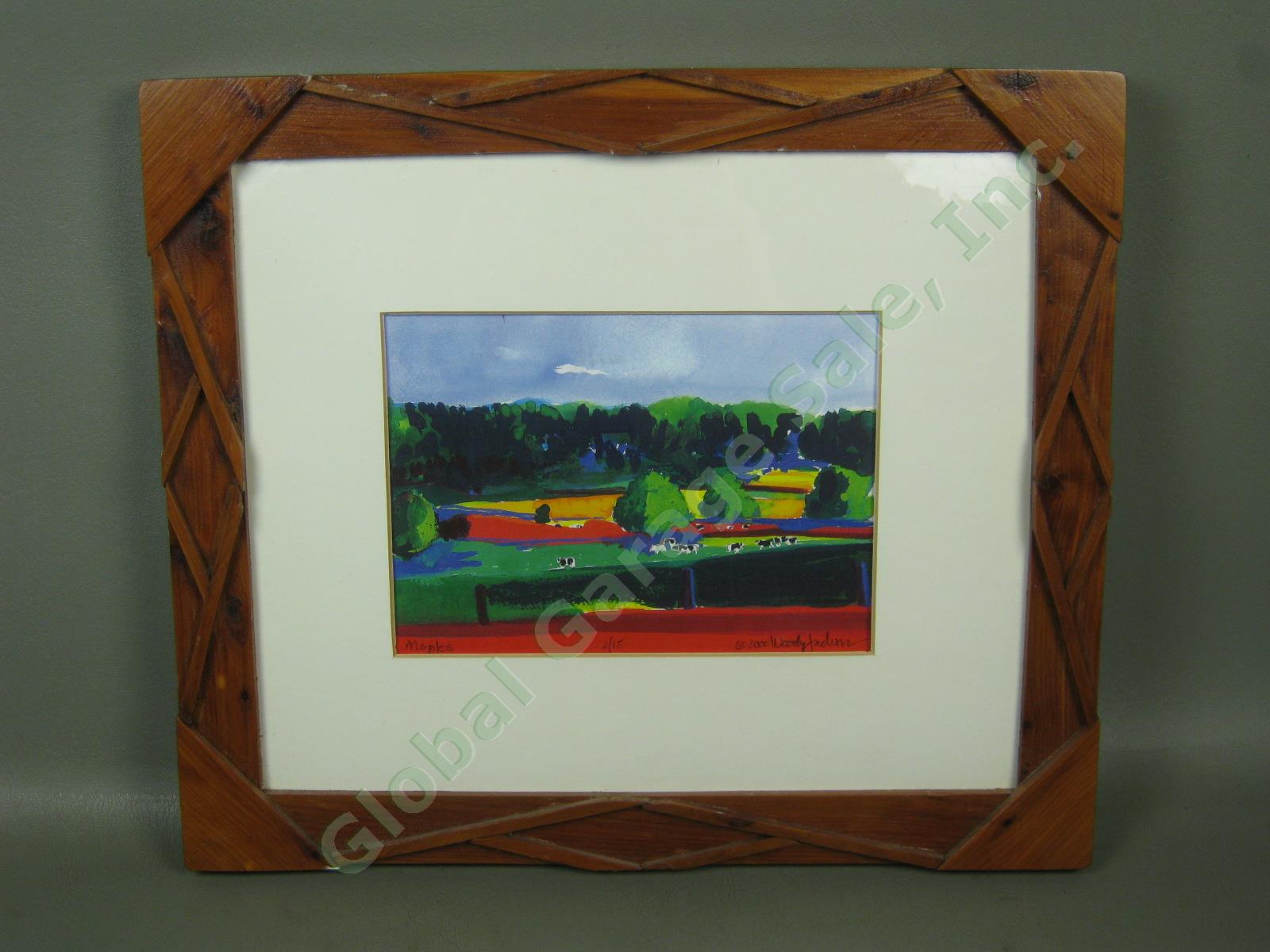 2000 Woody Jackson Vermont Artist Signed Limited Edition Print Maples 2/15 Frame