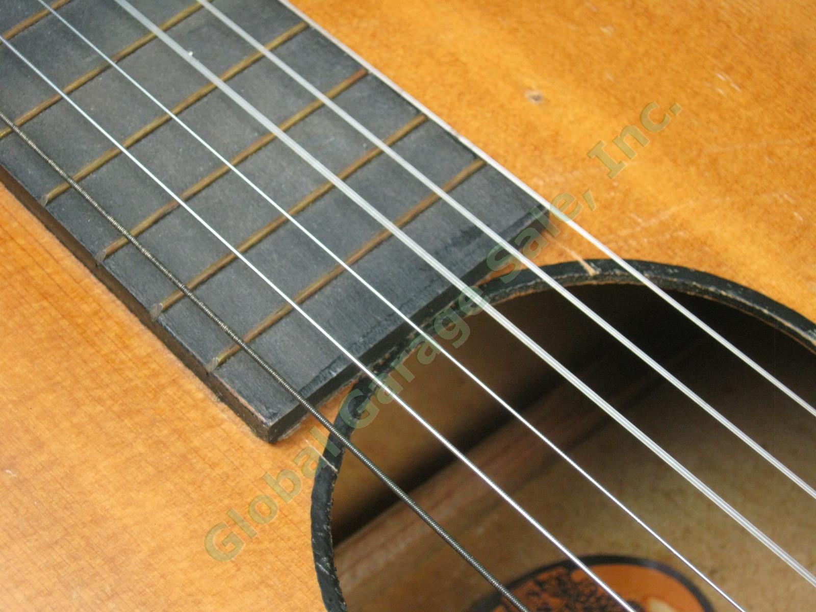 Vtg 1920s 1930s B&J Serenader 6-String Acoustic Parlor Guitar W/ Case Regal Kay 13