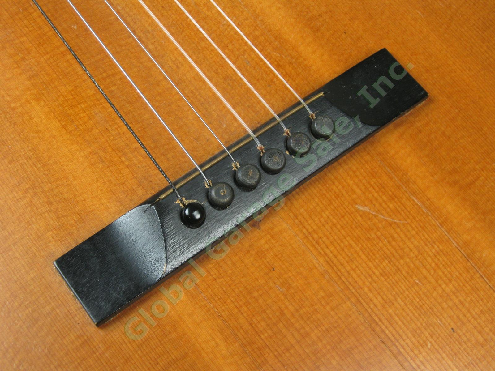 Vtg 1920s 1930s B&J Serenader 6-String Acoustic Parlor Guitar W/ Case Regal Kay 14