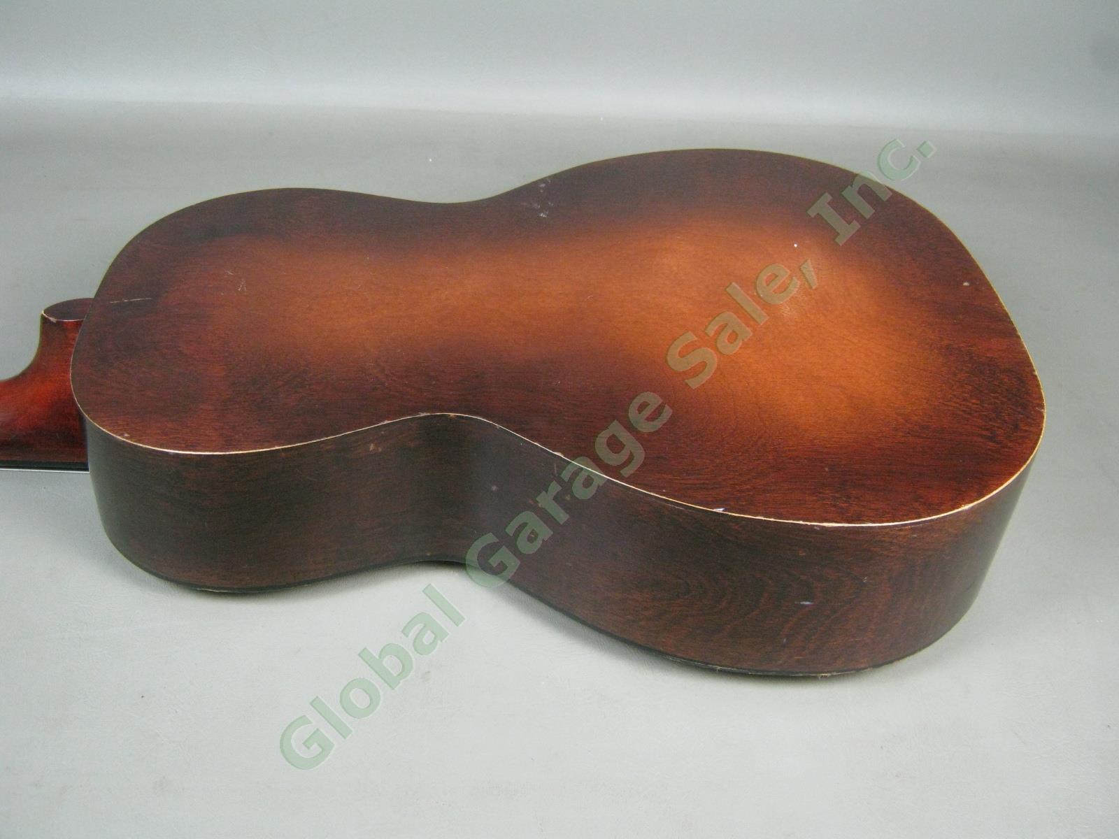Vtg 1920s 1930s B&J Serenader 6-String Acoustic Parlor Guitar W/ Case Regal Kay 19