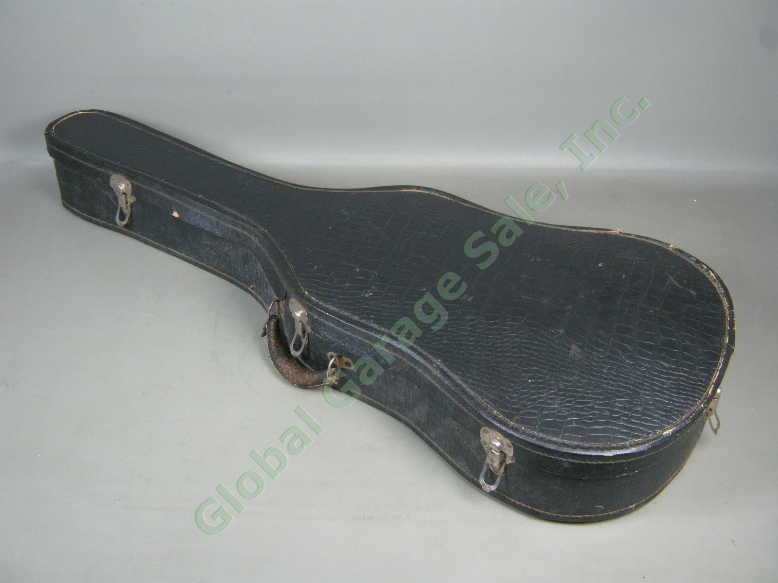 Vtg 1920s 1930s B&J Serenader 6-String Acoustic Parlor Guitar W/ Case Regal Kay 22