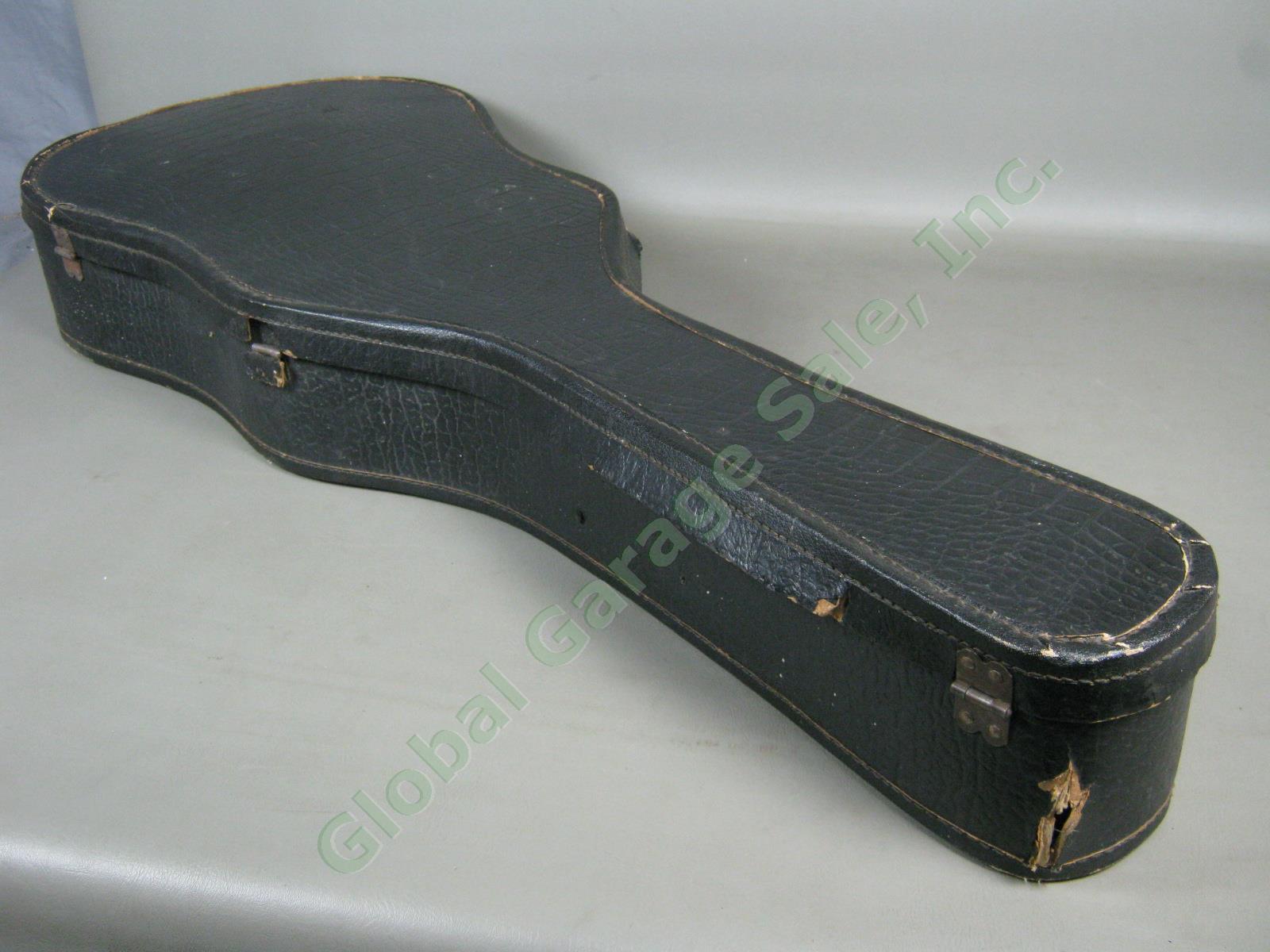 Vtg 1920s 1930s B&J Serenader 6-String Acoustic Parlor Guitar W/ Case Regal Kay 25