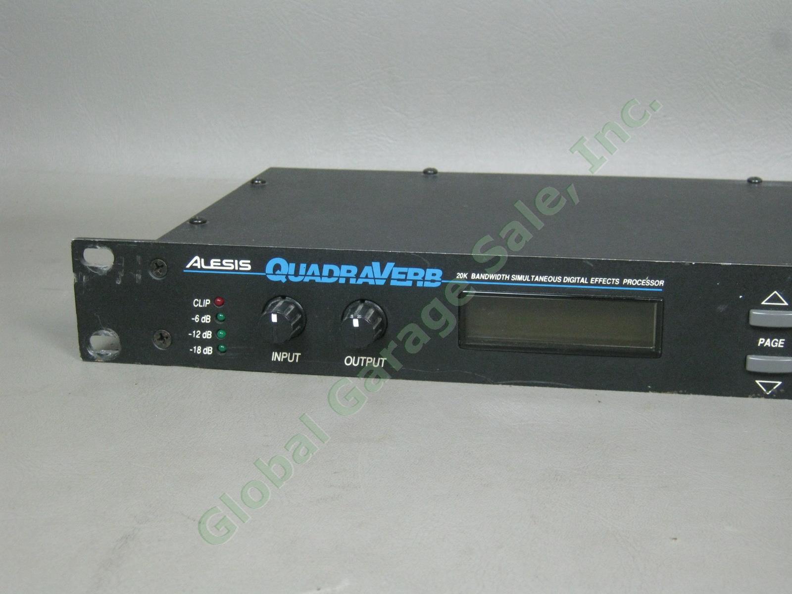 Alesis Quardaverb Plus Rack Mount Digital Effects Processor +Manual Power Supply 1