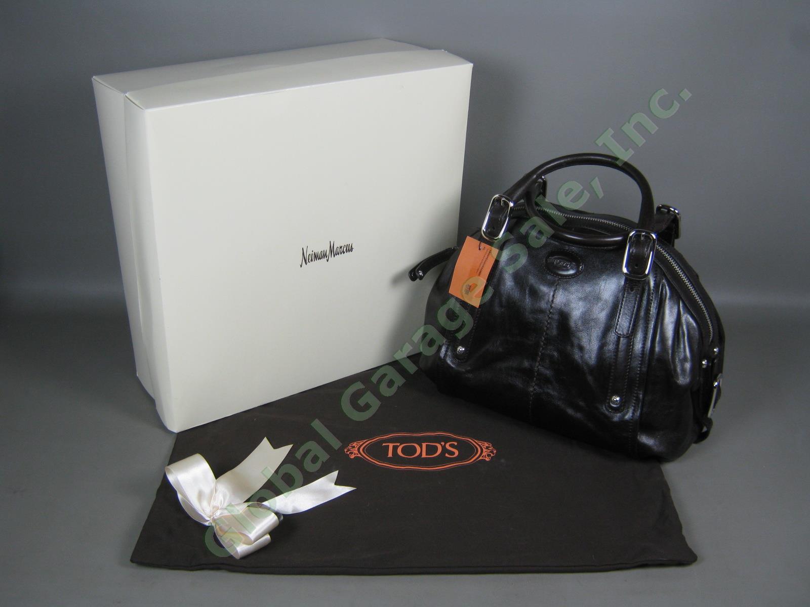 NEW IN BOX Tods Brown Leather G-Bag Bauletto Medium Handbag Pocketbook NO RES!
