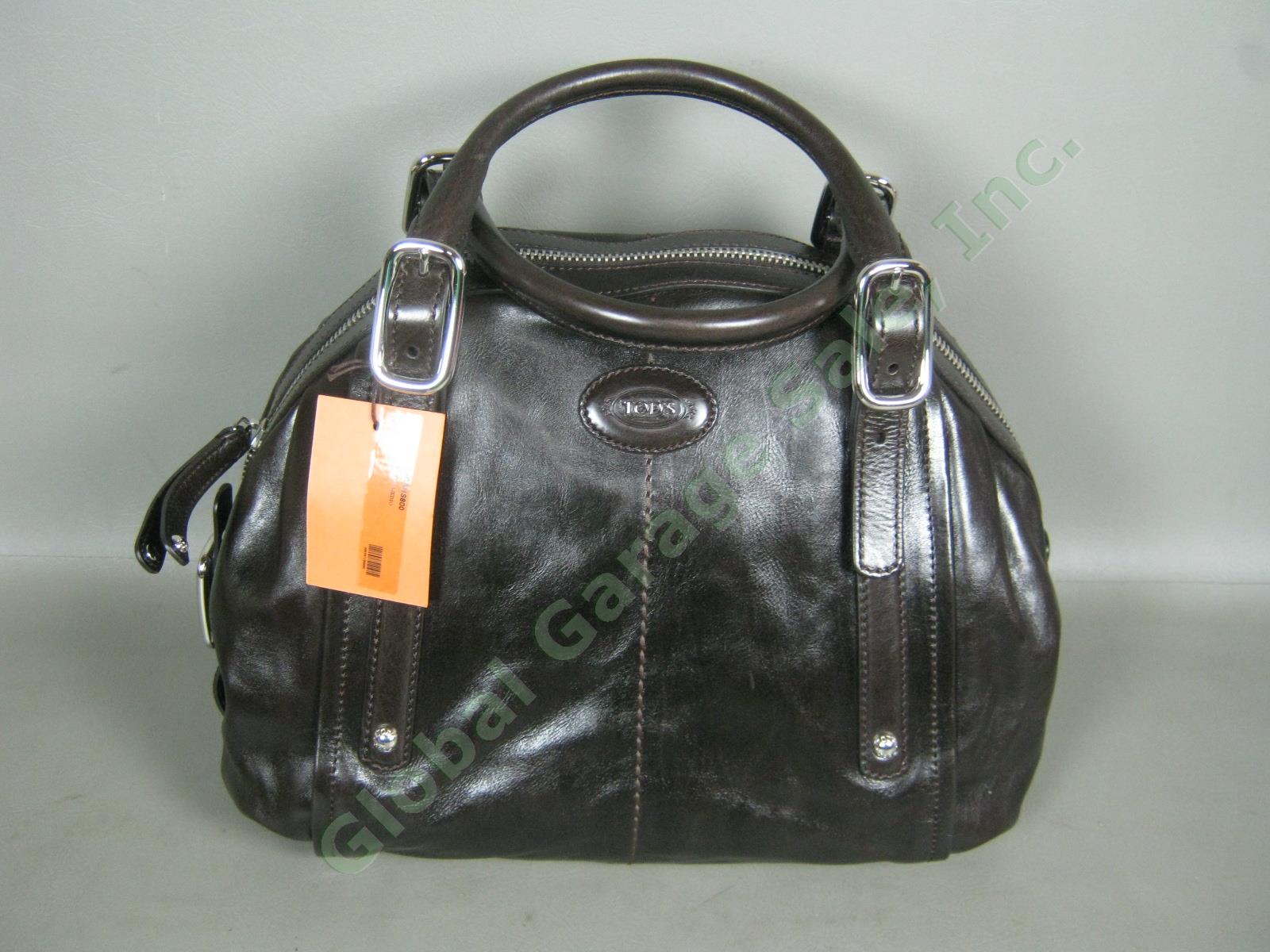NEW IN BOX Tods Brown Leather G-Bag Bauletto Medium Handbag Pocketbook NO RES! 1