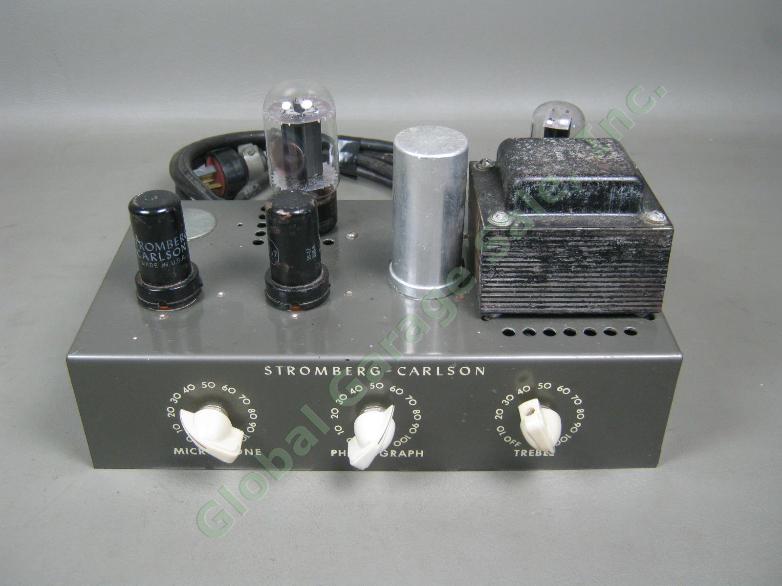 Vtg 1940s Stromberg-Carlson AU 29 10-Watt Vacuum Tube Amplifier Amp Untested NR! 1