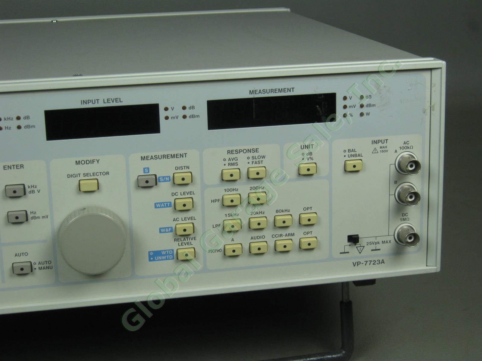 Panasonic VP-7723A Ultra Low Distortion Audio Analyzer & Generator TESTED WORKS! 2