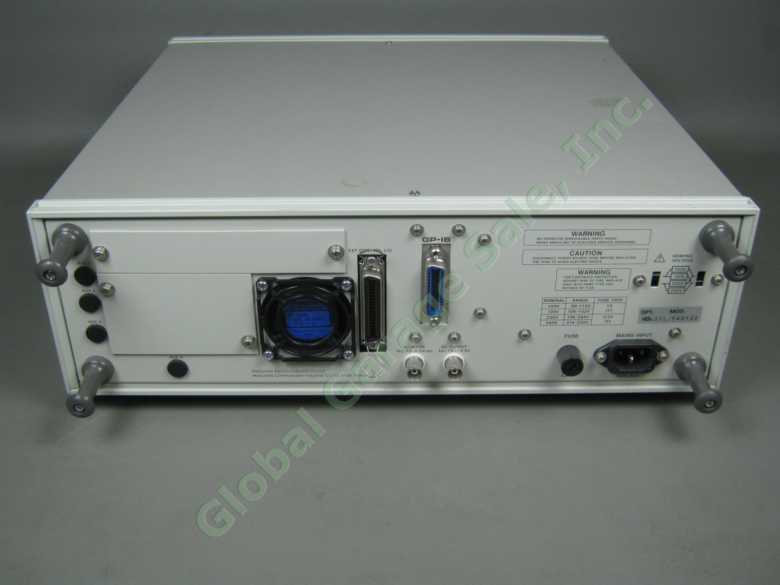 Panasonic VP-7723A Ultra Low Distortion Audio Analyzer & Generator TESTED WORKS! 5