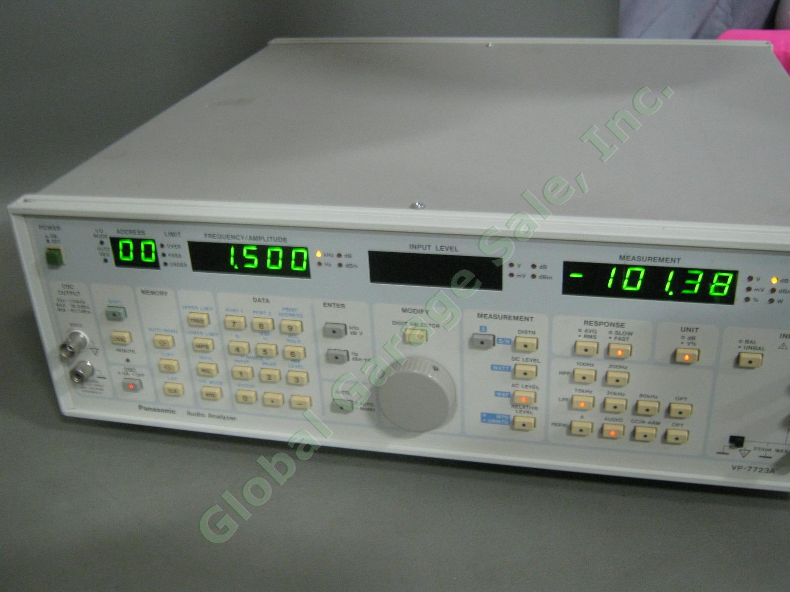 Panasonic VP-7723A Ultra Low Distortion Audio Analyzer & Generator TESTED WORKS! 8