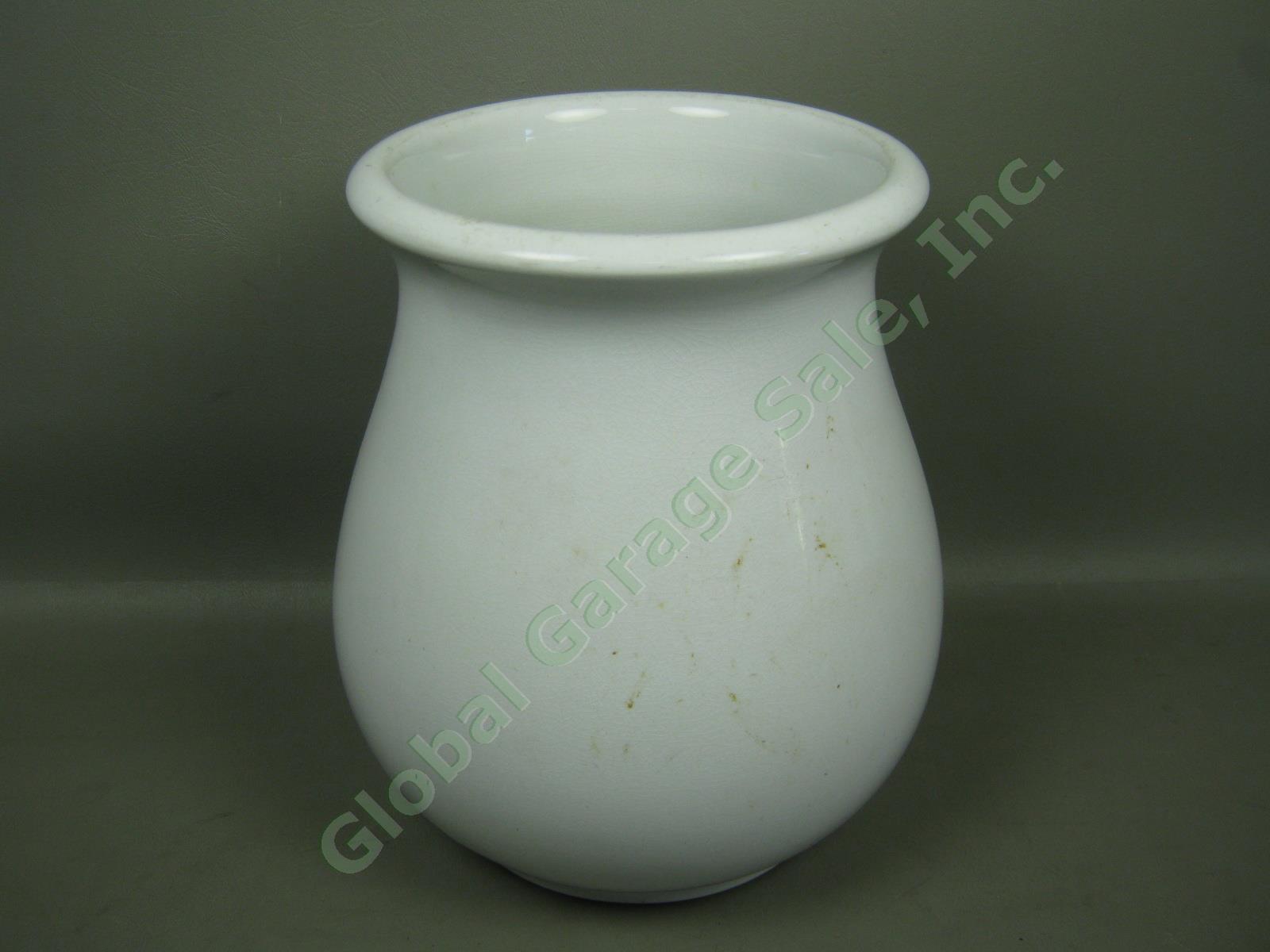 Vtg Antique Warranted Ironstone China Chamber Pot Slop Jar Bowl Vase Jardiniere