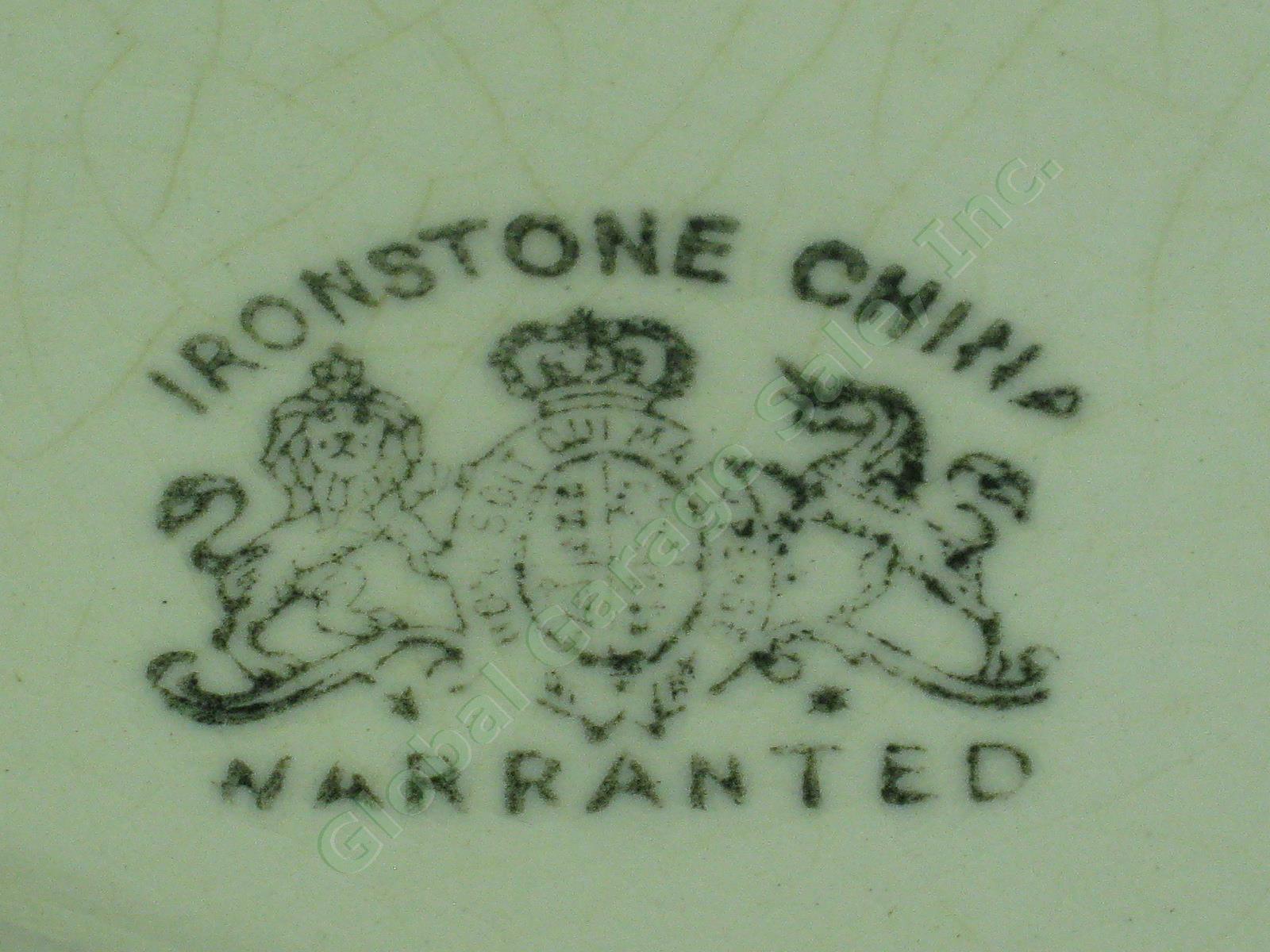 Vtg Antique Warranted Ironstone China Chamber Pot Slop Jar Bowl Vase Jardiniere 4