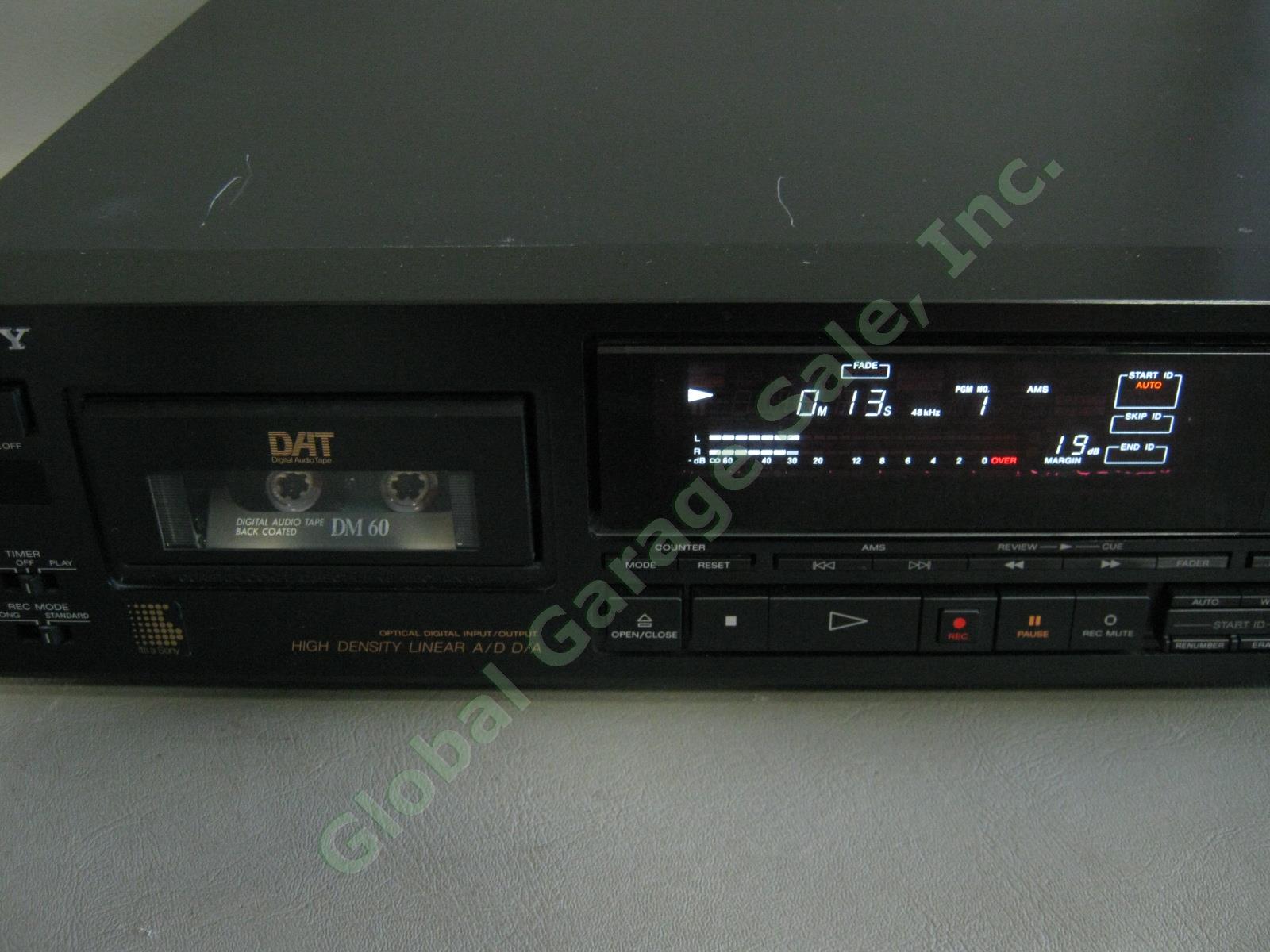 Sony DTC-700 DAT Digital Audio Tape Deck Recorder RM-D55A Remote Manual Bundle 1