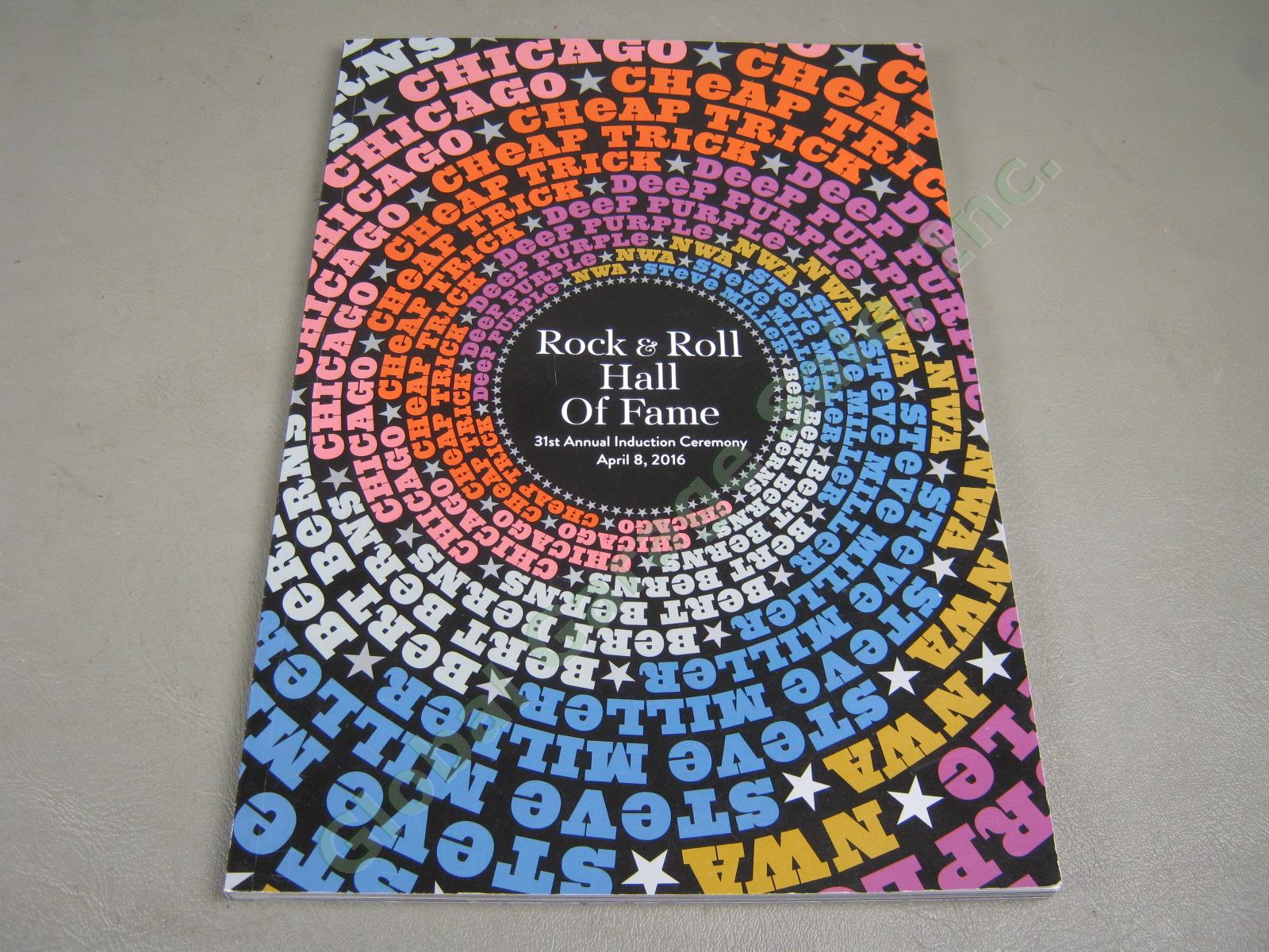 2016 Rock & Roll Hall Of Fame 31st Annual Induction Ceremony Program + Sealed CD 3