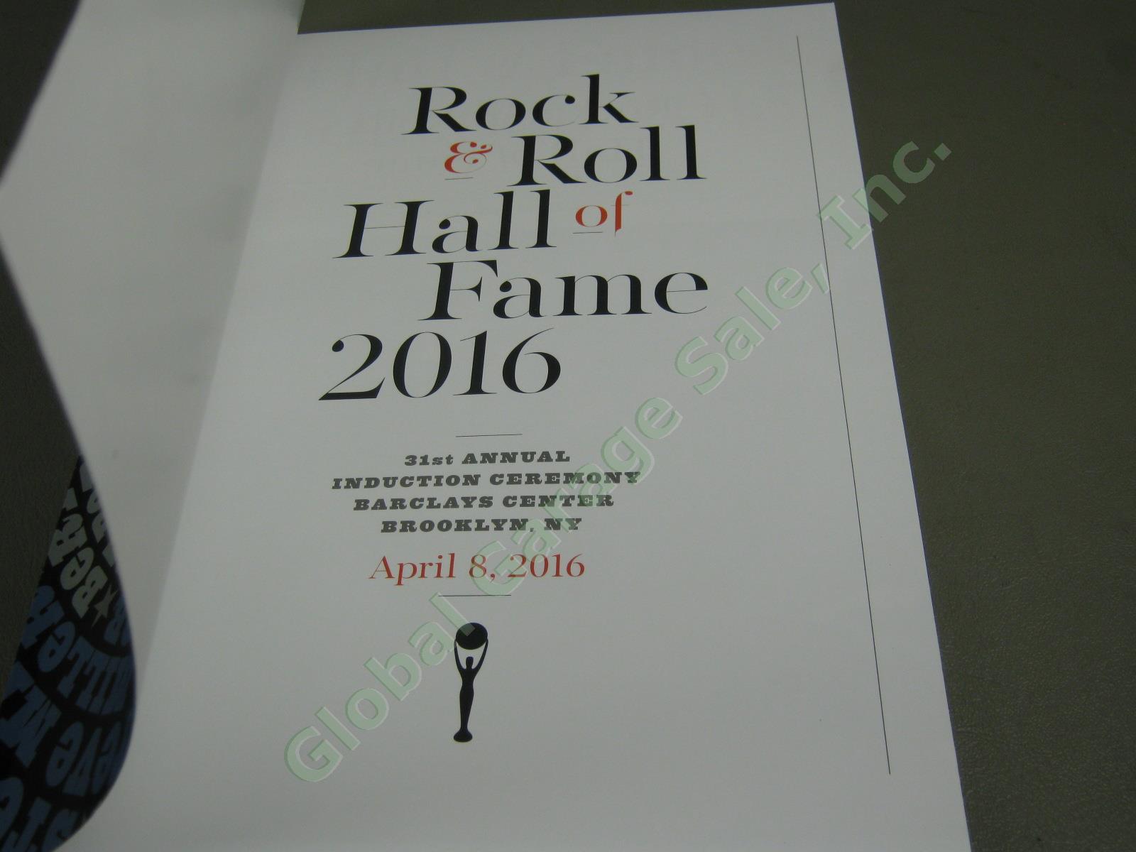 2016 Rock & Roll Hall Of Fame 31st Annual Induction Ceremony Program + Sealed CD 5