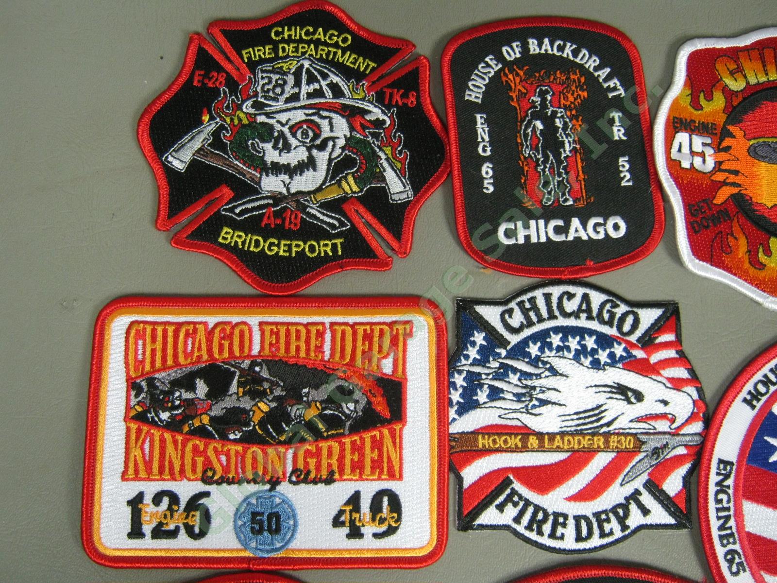 40 New & Used Fire Dept Firefighter Cloth Patch Lot Chicago New York Afghanistan 1