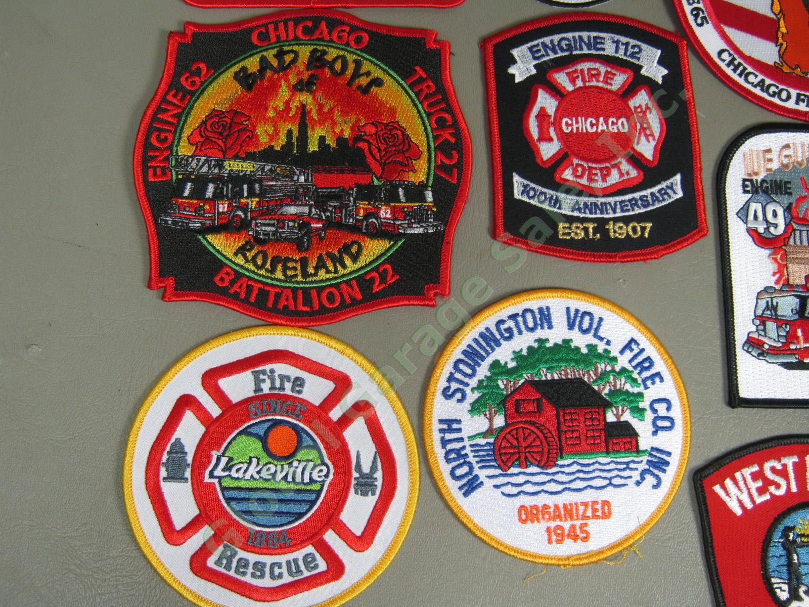 40 New & Used Fire Dept Firefighter Cloth Patch Lot Chicago New York Afghanistan 3