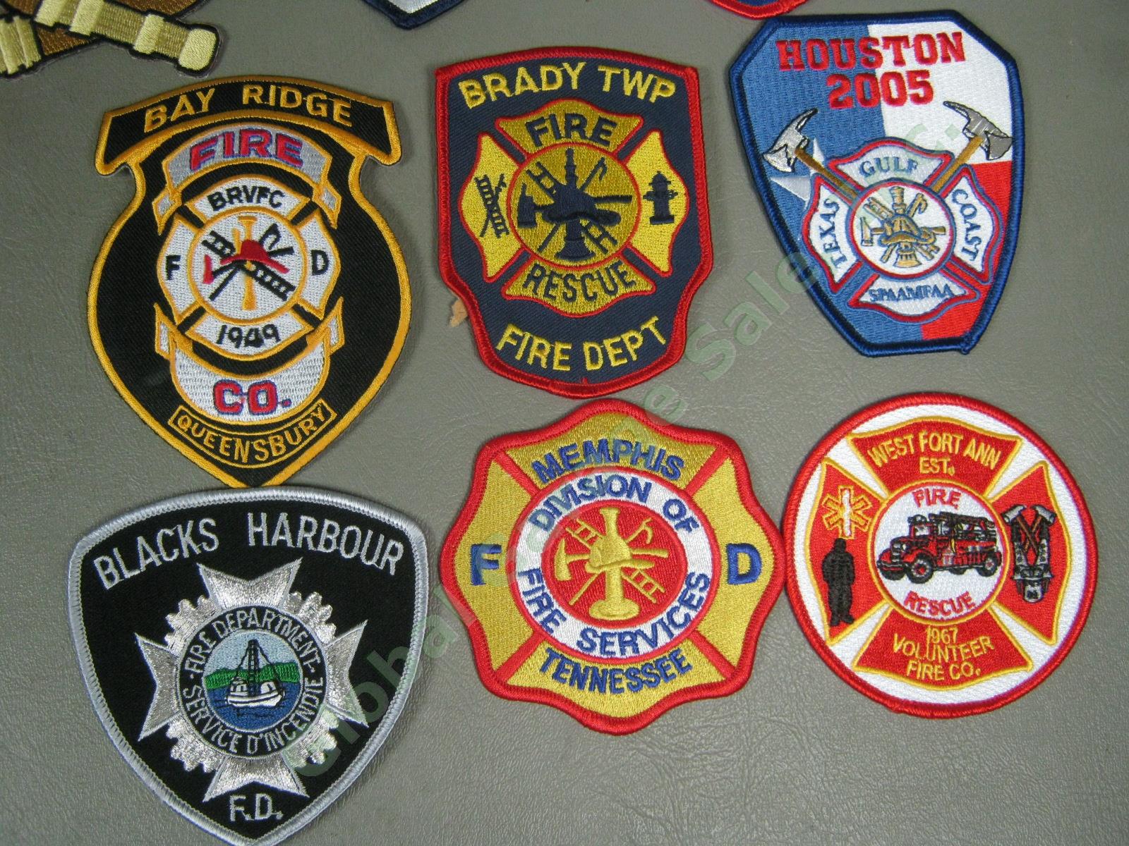 40 New & Used Fire Dept Firefighter Cloth Patch Lot Chicago New York Afghanistan 8