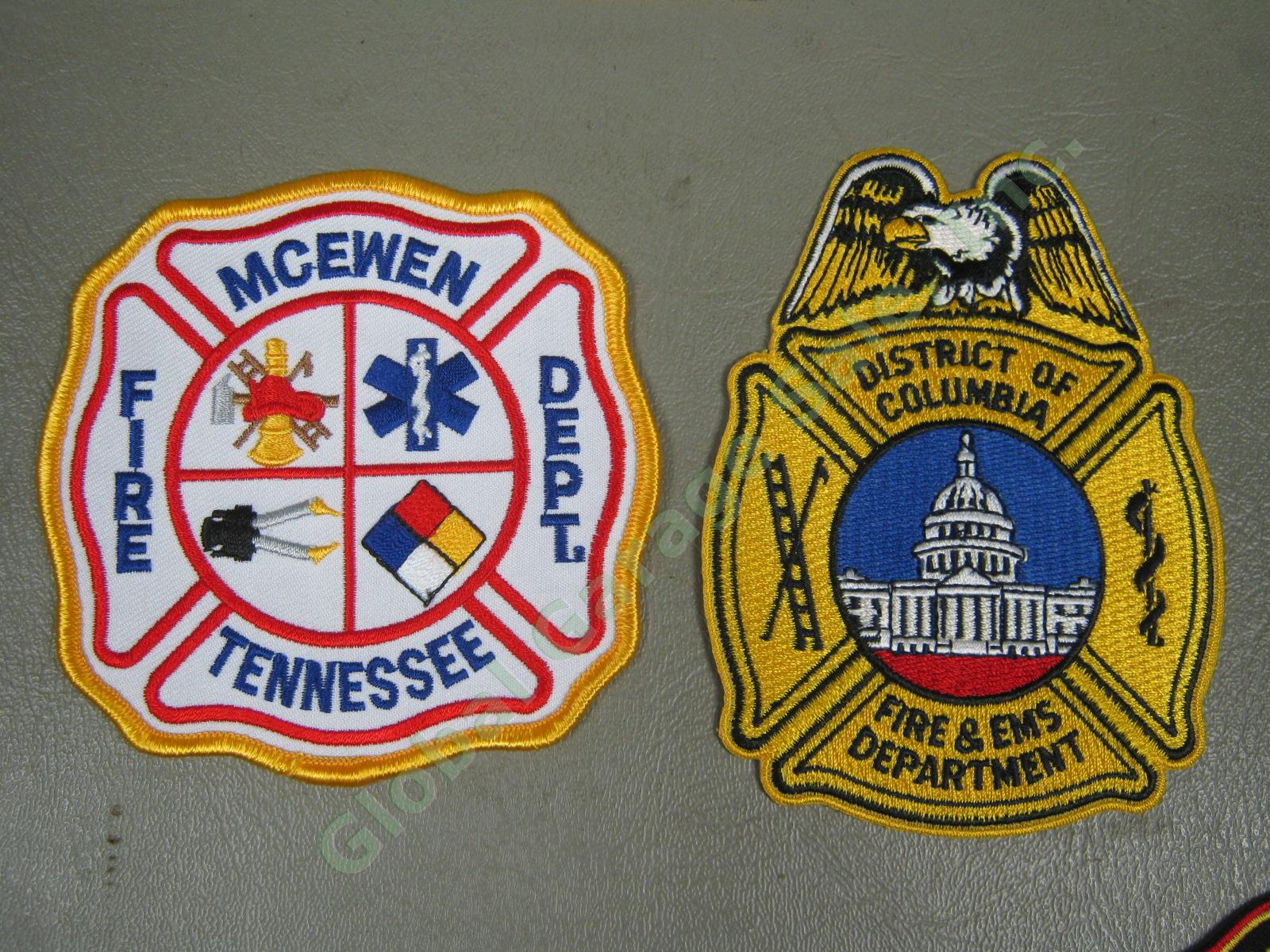 40 New & Used Fire Dept Firefighter Cloth Patch Lot Chicago New York Afghanistan 9