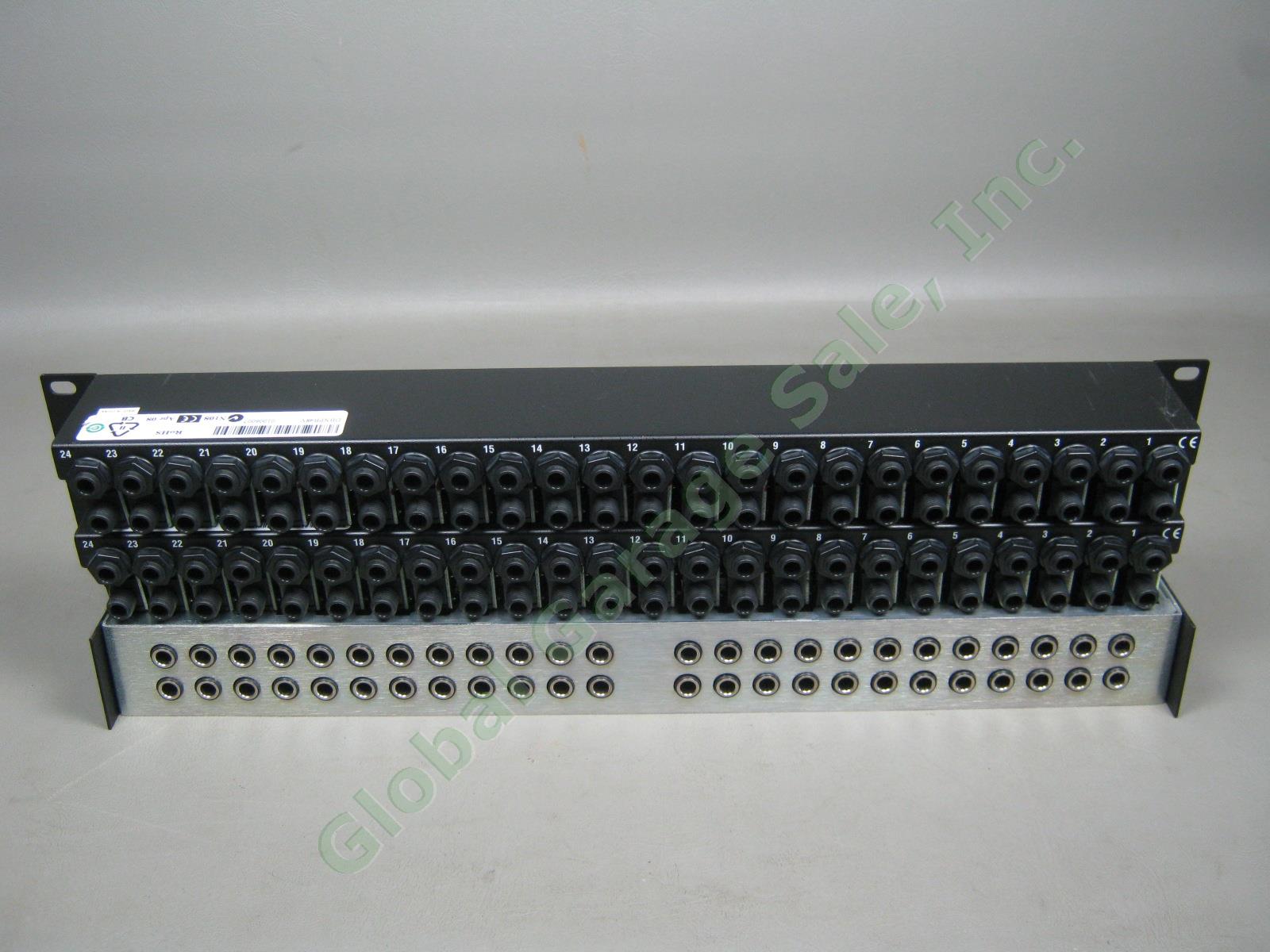 3x 48-Point 1/4" TRS Patch Bay Lot ProCo Patchmaster Series PM148 + 2x DBX PB-48 6