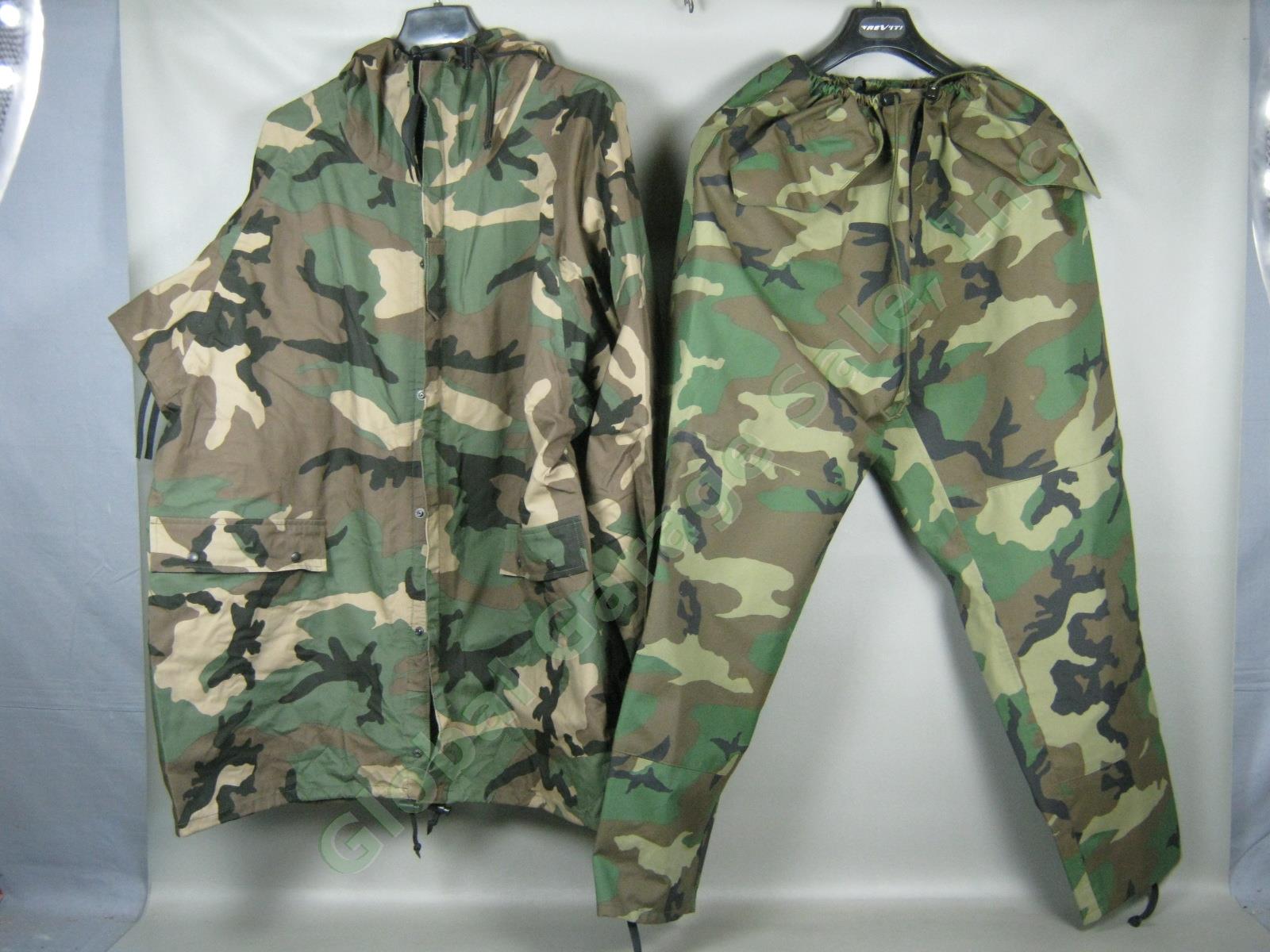 5x Woodland Camo Improved Rainsuit Parka/Jackets +Cold Weather Trouser/Pants LR