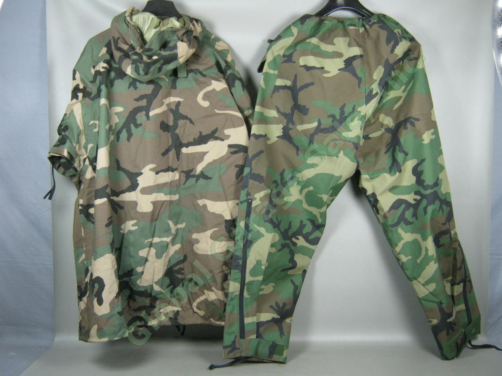 5x Woodland Camo Improved Rainsuit Parka/Jackets +Cold Weather Trouser/Pants LR 1