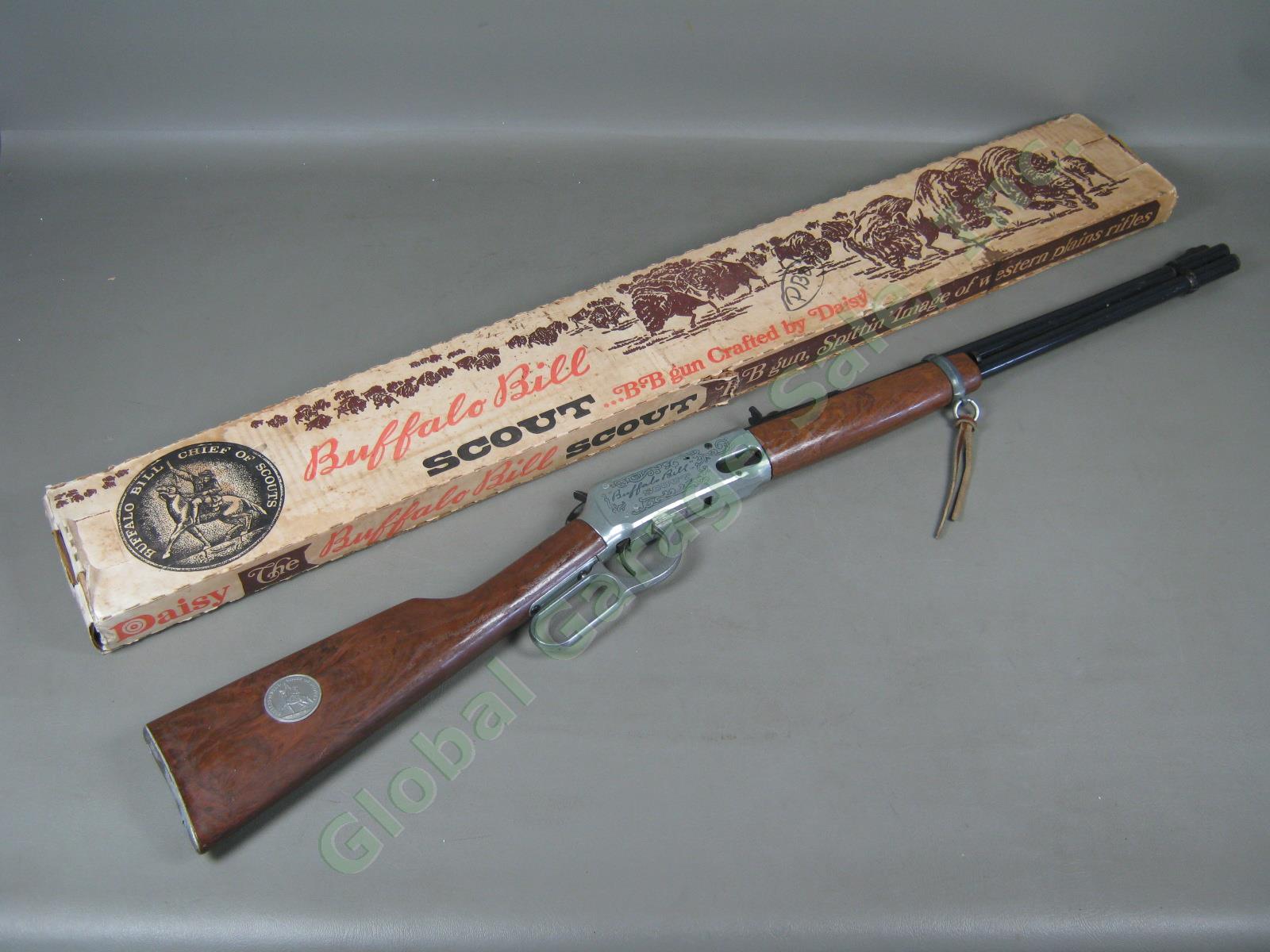 Vtg Original Daisy Model 3030 Buffalo Bill Scout BB Gun With Box