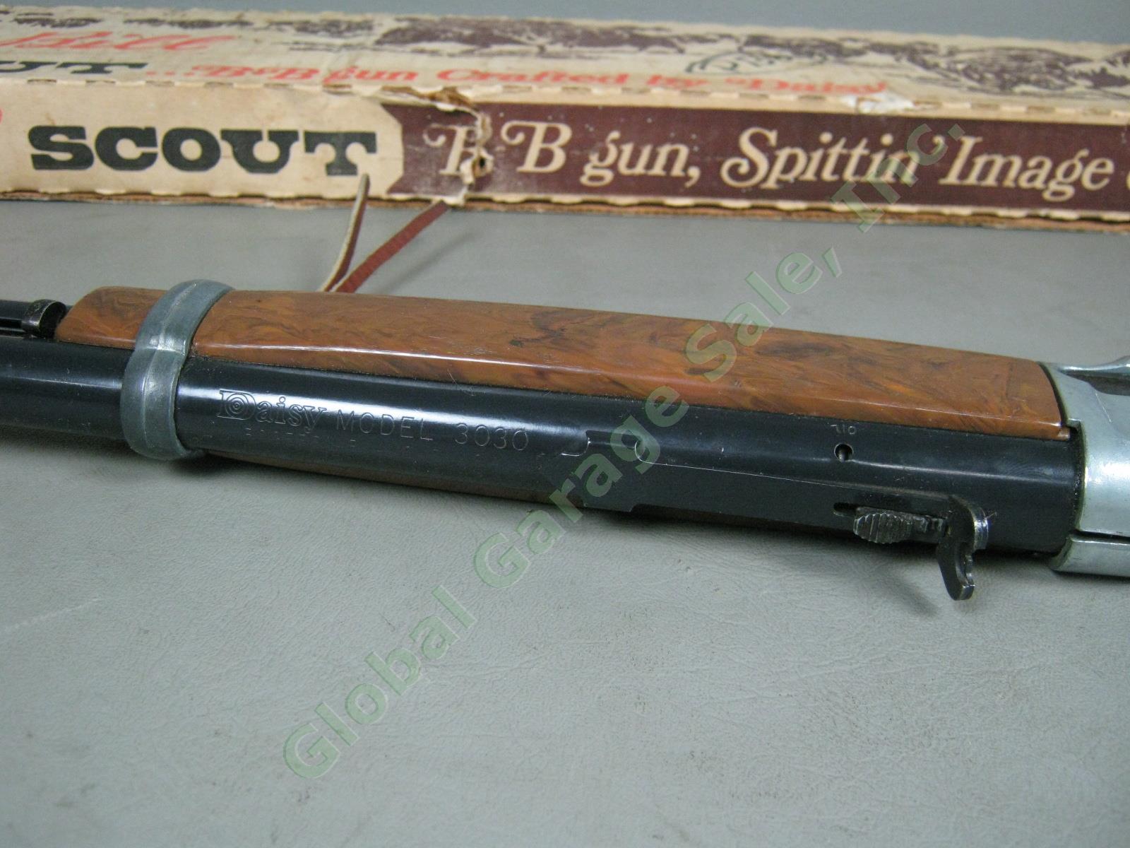 Vtg Original Daisy Model 3030 Buffalo Bill Scout BB Gun With Box 11