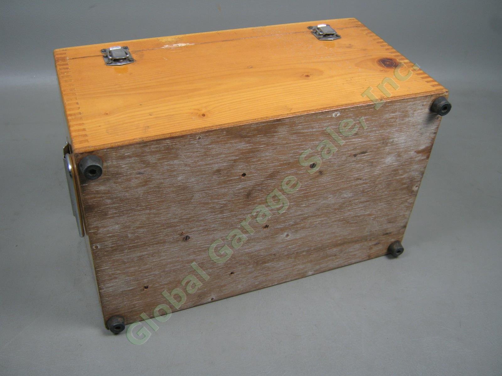 Chuan Brand Outside Micrometer Caliper Set 0-12" in W/ Wood Wooden Storage Case 7