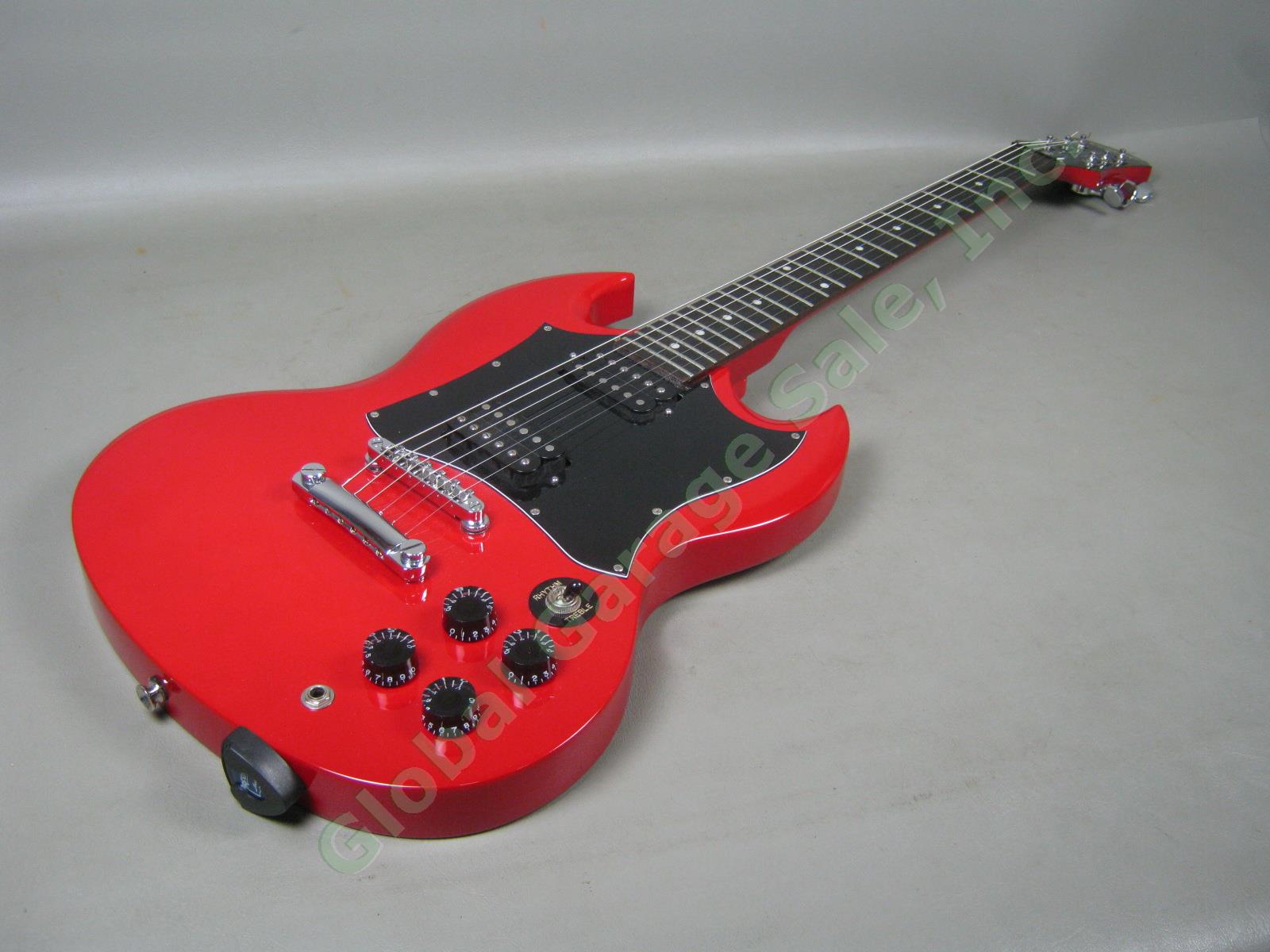 2004 Epiphone SG Solid Body Electric Guitar W/ Hard Case Soft Gig Bag Bundle Lot 2
