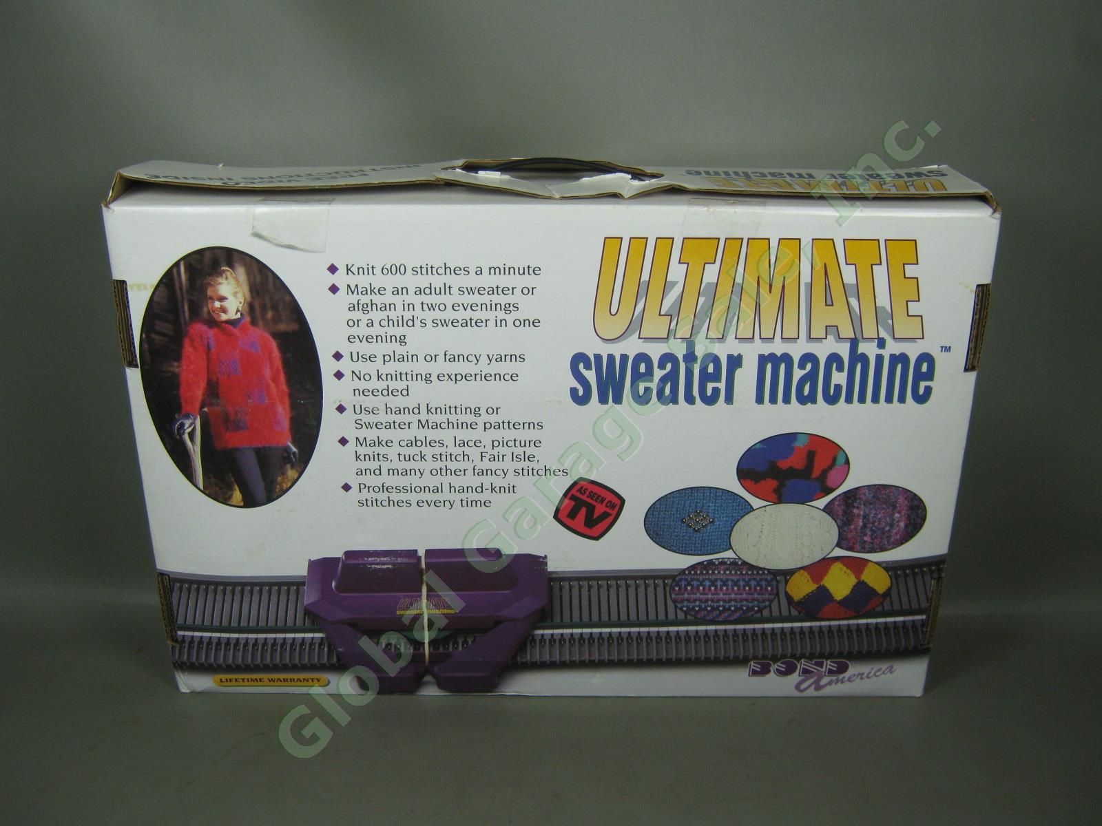 Bond America Ultimate Sweater Knitting Machine W/ Box 600 Stitches Per Minute NR 1