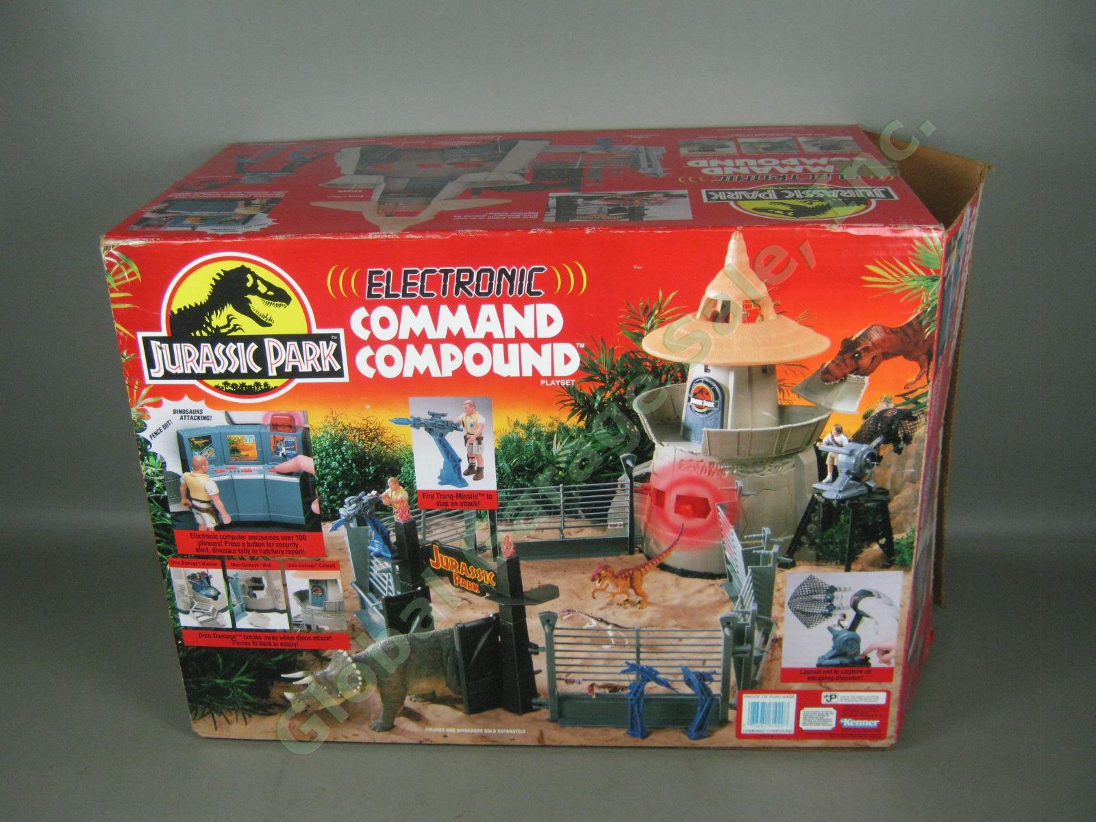 Vtg 1993 Kenner Jurassic Park Electronic Command Compound Dinosaur Playset W/Box 2
