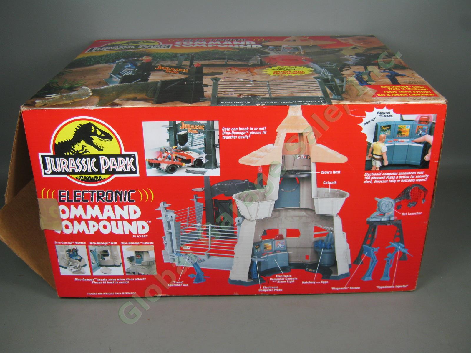 Vtg 1993 Kenner Jurassic Park Electronic Command Compound Dinosaur Playset W/Box 4