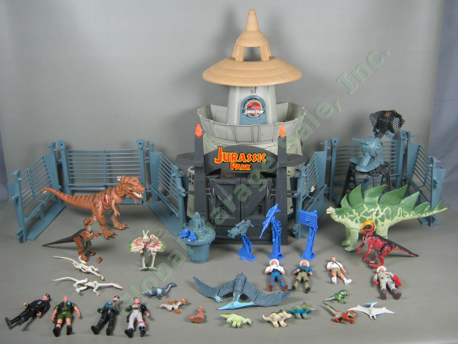 Vtg 1993 Kenner Jurassic Park Electronic Command Compound Dinosaur Playset W/Box 5