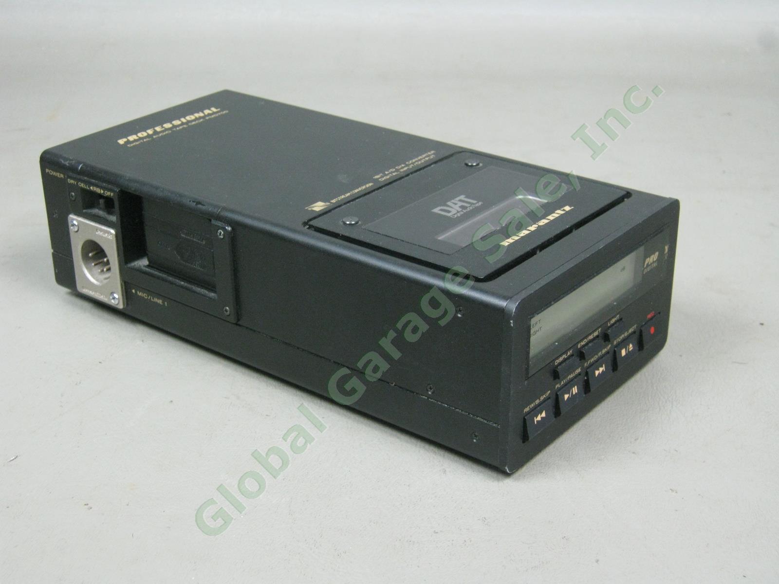 Marantz PMD700 Professional DAT Digital Audio Tape Deck Recorder +AC Adapter Lot 5